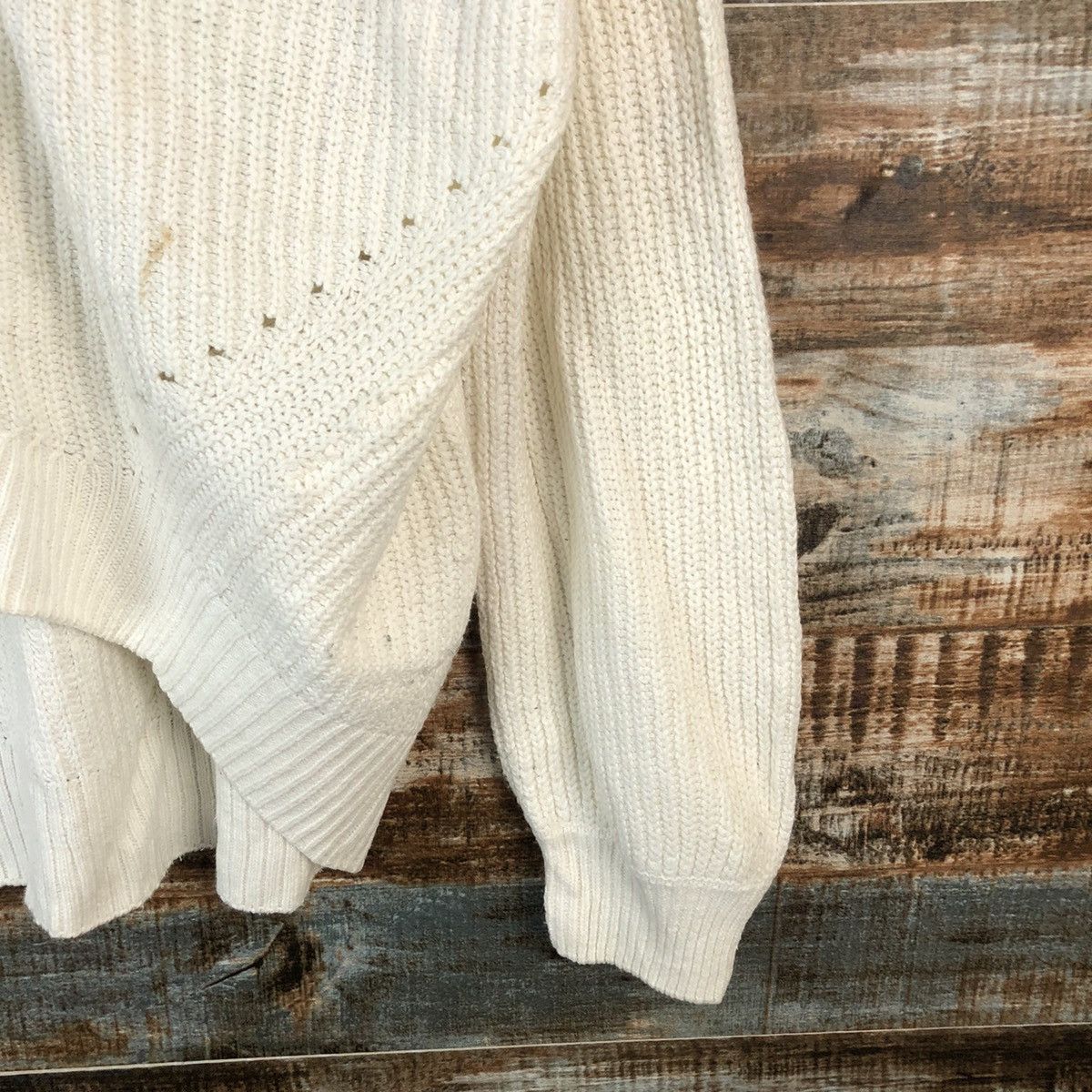 Japanese Brand GU White Cardigan Knitwear #A1368 Size M / US 6-8 / IT 42-44 - 8 Thumbnail