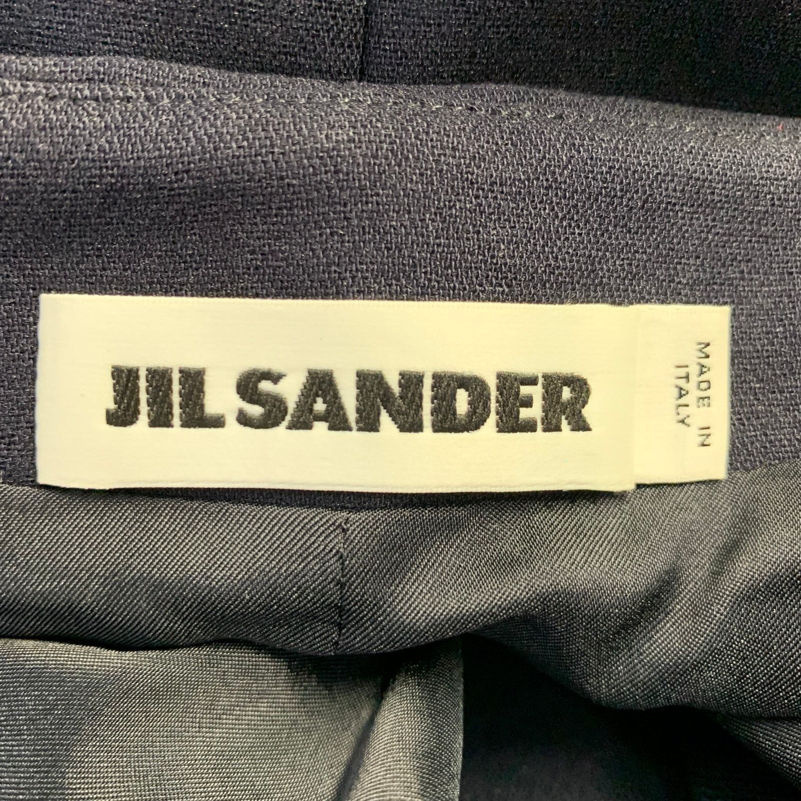 Jil Sander JIL SANDER Size 2 Navy Cotton Blend Zip Up A-Line Skirt Size 26" / US 2 / IT 38 - 3 Thumbnail