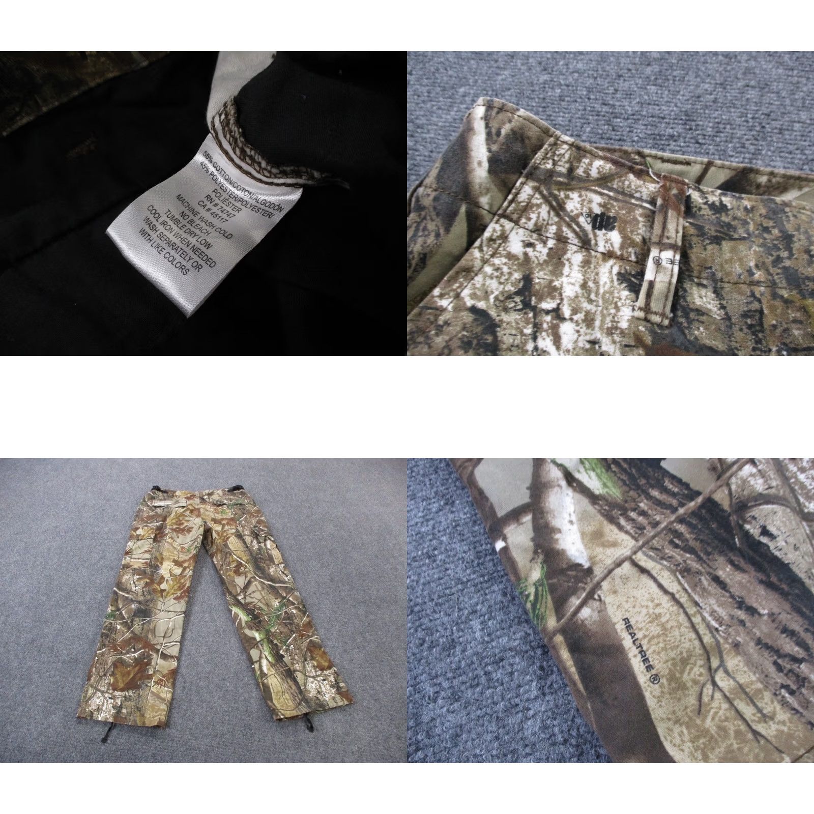 Realtree RedHead Womens L Cargo Pants Camouflage Realtree AP Multicolor Nylon Polyester Hiking Outdoors For Her Size 24" / US 00 / IT 34 - 8 Thumbnail