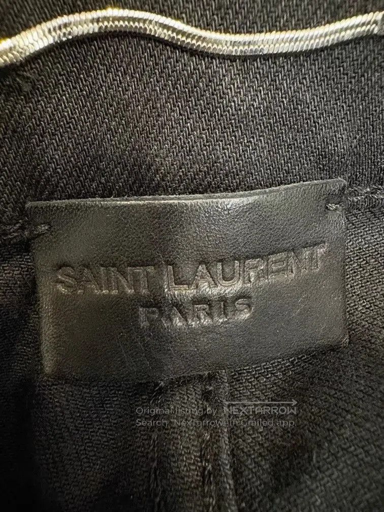 Saint Laurent Paris Black Ripped Denim Jeans Size 36. Size US 36 / EU 52 - 4 Thumbnail