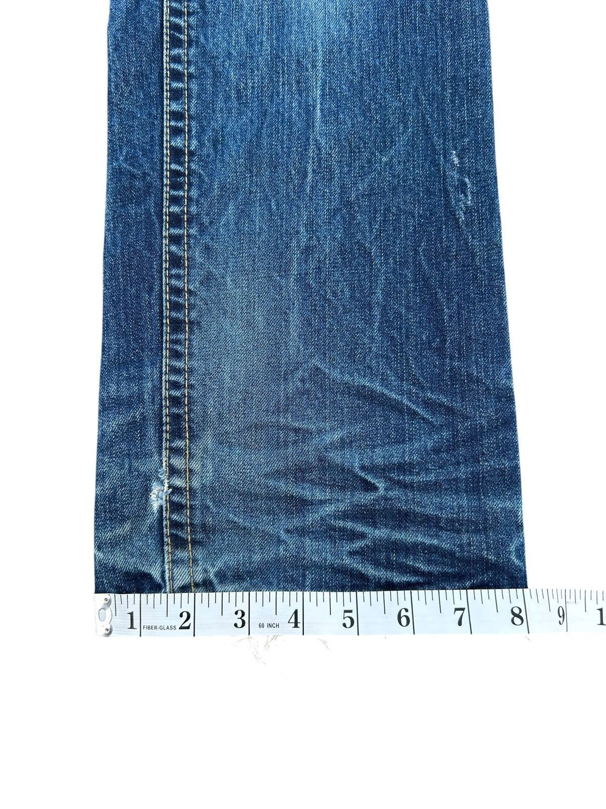 Kapital Yoshitomo Nara Lolita Vintage Distressed Denim Jeans Size US 32 / EU 48 - 19 Thumbnail
