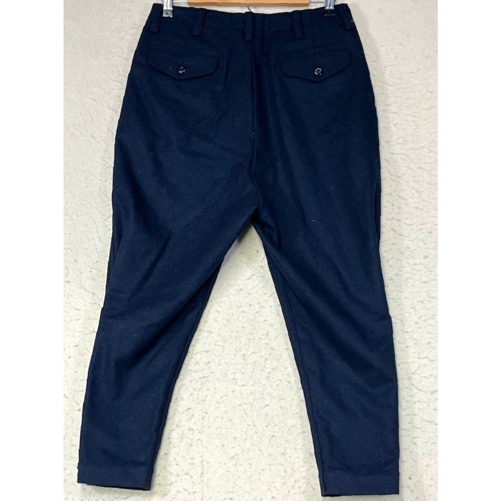 Fabletics NLST F/W 15 NY Wool Pants Blue Drawstring Hook & Eye Casual Men 30 Athletic Tapered Chino Flat Front Inseam 30 Size US 30 / EU 46 - 2 Thumbnail