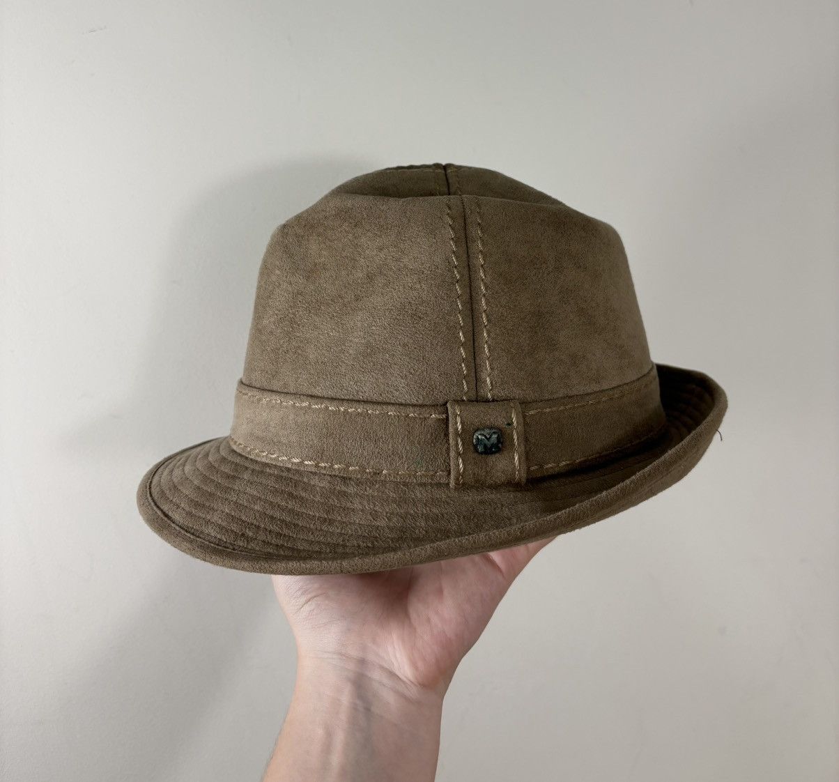 Vintage Vintage Mayser Hat Exclusive Alcantara Suede Safari Style Size ONE SIZE - 14 Thumbnail