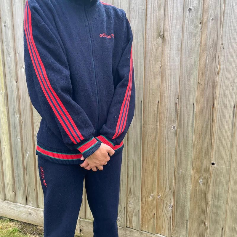 Adidas Vintage 90s / 80s adidas ventex fleece tracksuit Size US 34 / EU 50 - 3 Thumbnail