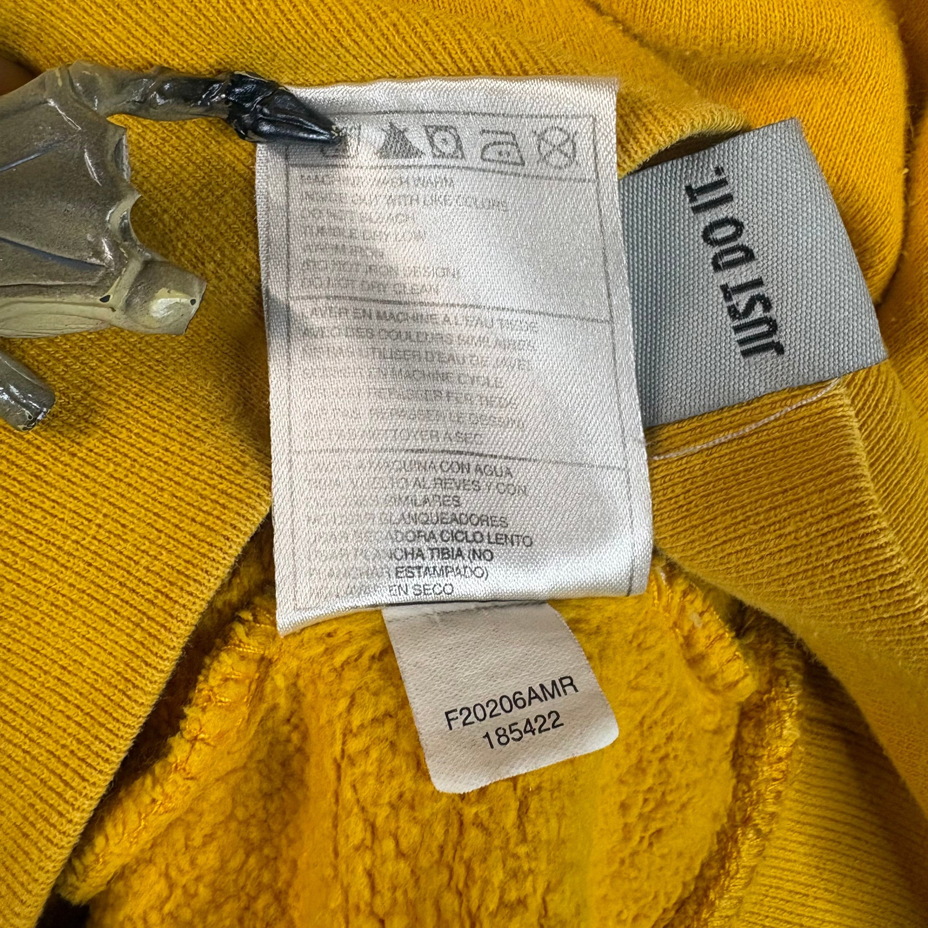 Nike Y2K Nike Yellow Spellout Logo Hoodie Size XL Size US XL / EU 56 / 4 - 6 Thumbnail