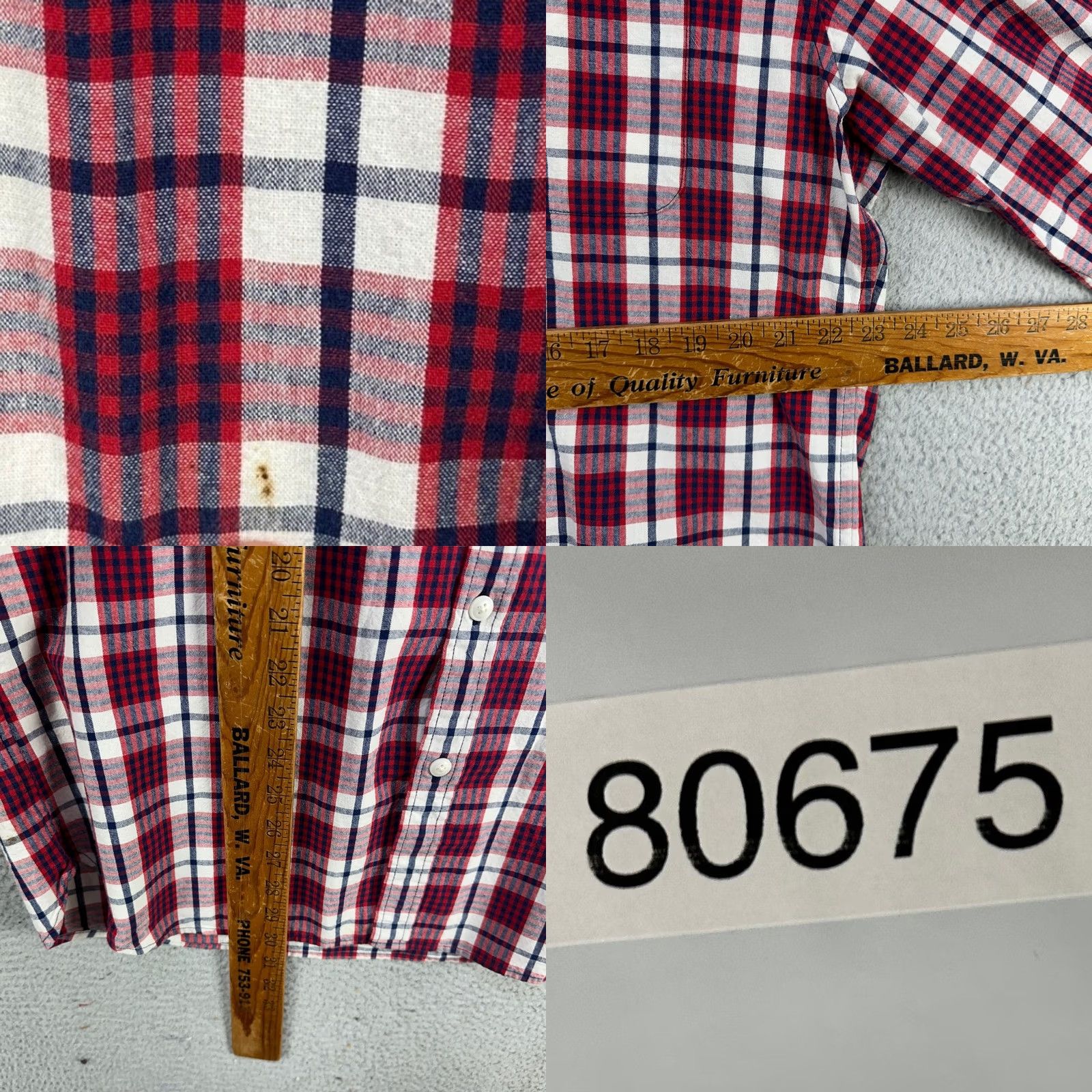 J.Crew J. Crew Shirt Button Up Mens XL Red Blue Plaid Long Sleeve Pockets Regular Fit Size US XL / EU 56 / 4 - 8 Thumbnail