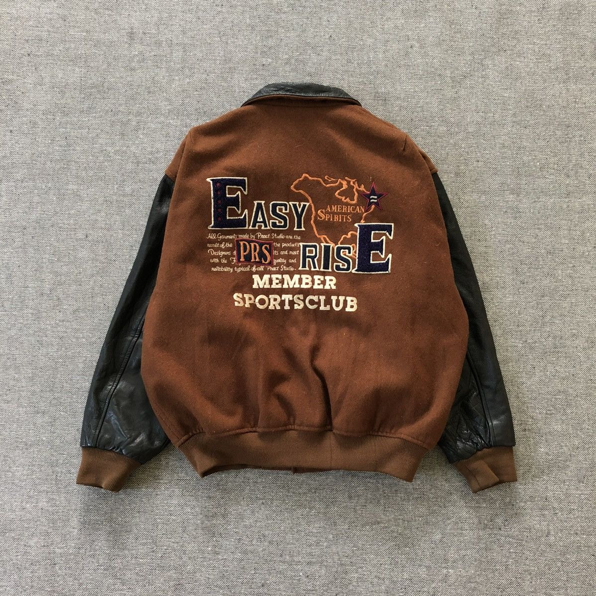 Vintage EASYRISE by Cubic Measure Embroidered Design Varsity Jacket Size US M / EU 48-50 / 2 - 3 Thumbnail