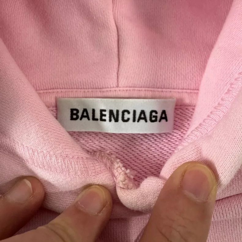 Balenciaga Balenciaga CREW pink hooded sweater Size US XS / EU 42 / 0 - 4 Thumbnail
