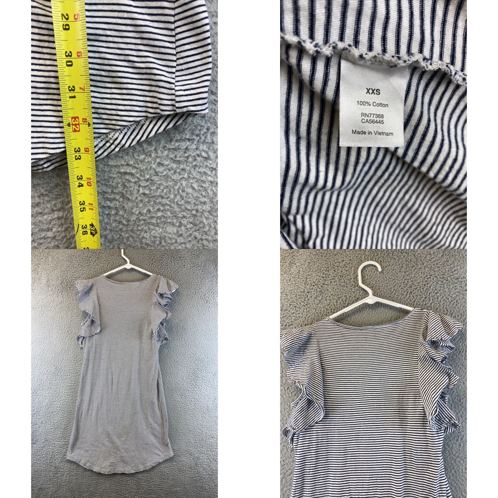 J.Crew J.Crew Womens T-Shirt Dress Size 2XS Casual Crew Neck Short Sleeve Multicolor Knee Length 2020s Size XXS / US 00 / IT 34 - 8 Thumbnail