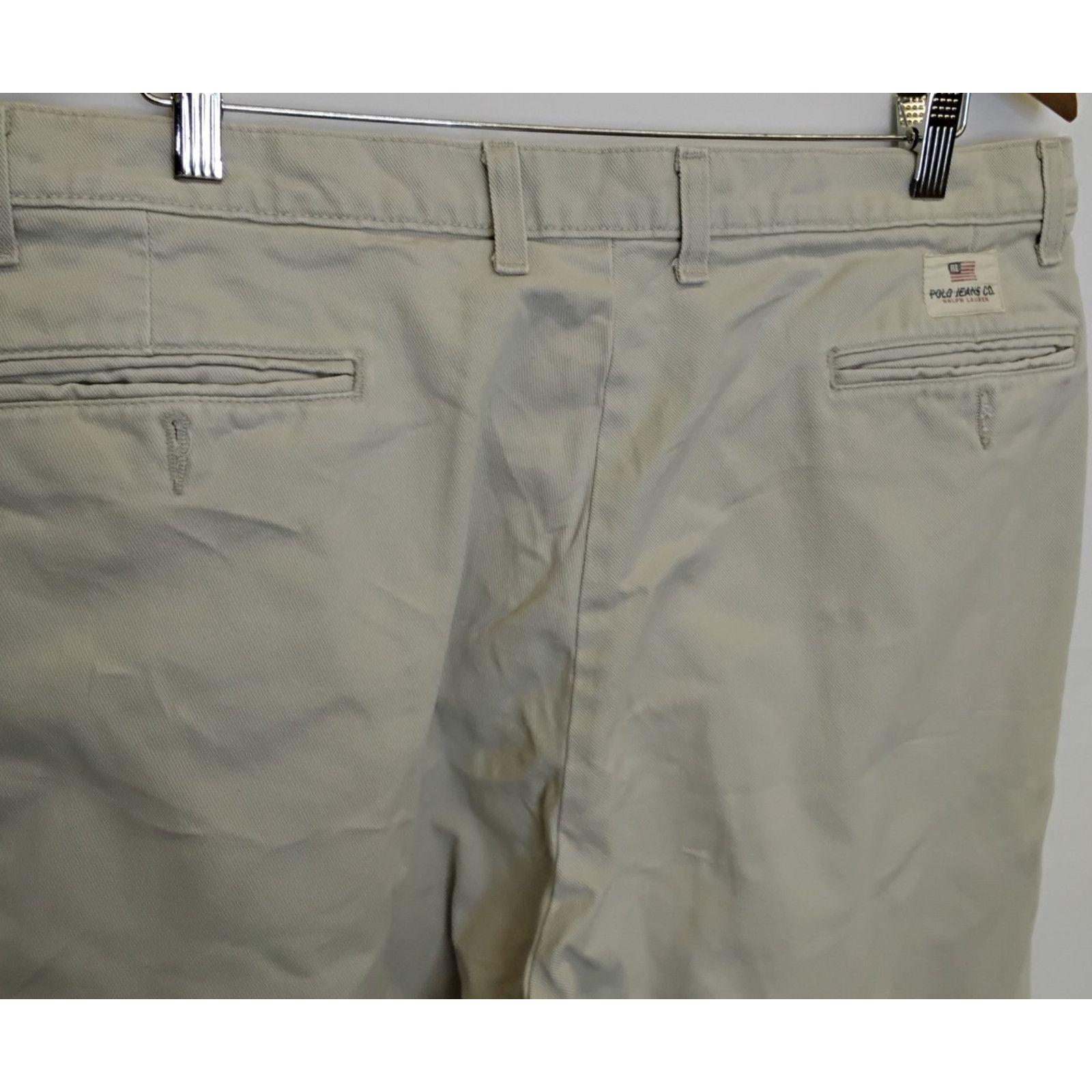 Polo Ralph Lauren Polo Jeans Co. Ralph Lauren Pleated Chino Men's 38x30 Beige Size US 38 / EU 54 - 5 Thumbnail