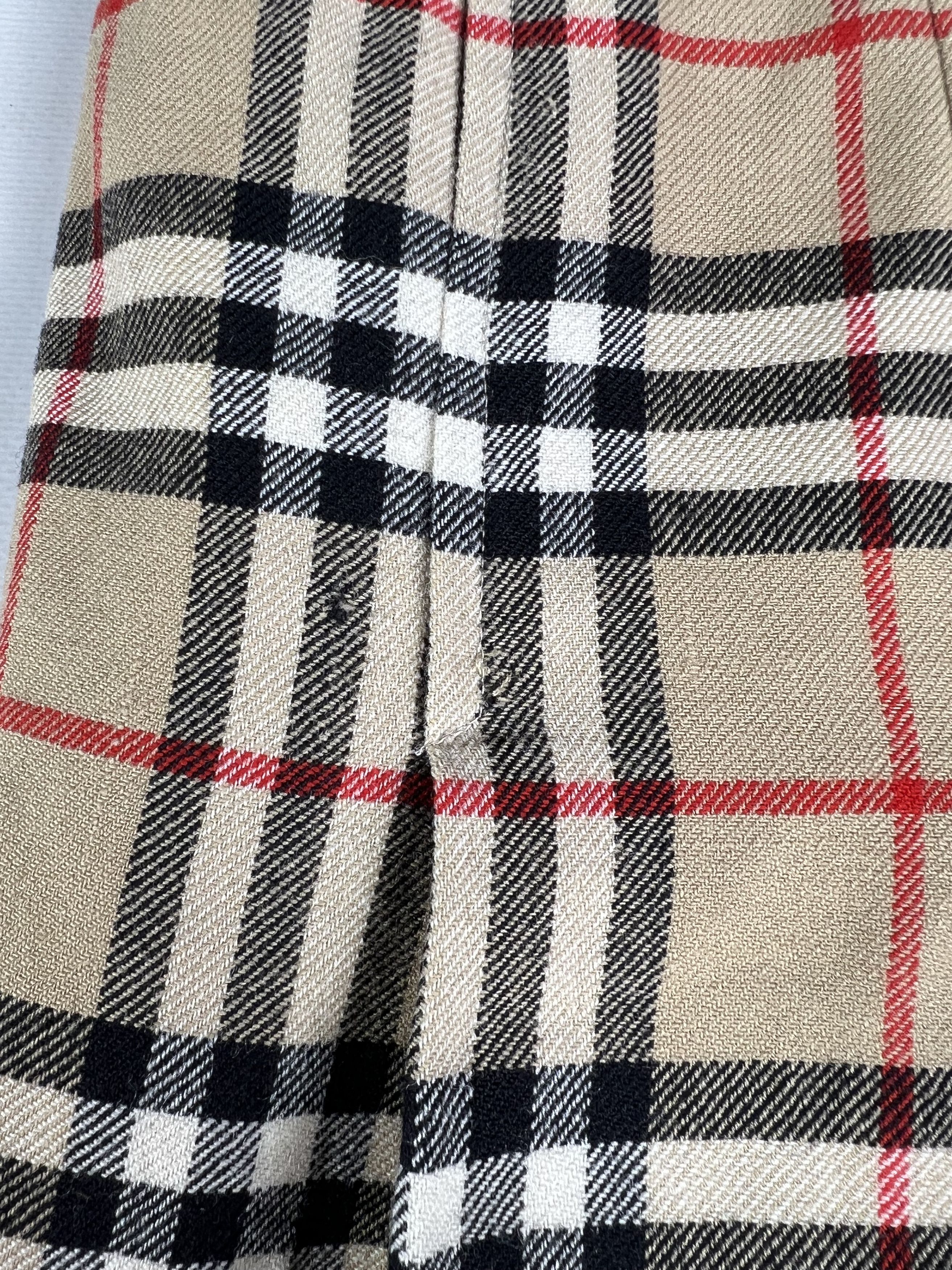 Burberry × Vintage Vintage Burberry Wool Midi Skirt M Size 30" / US 8 / IT 44 - 2 Thumbnail