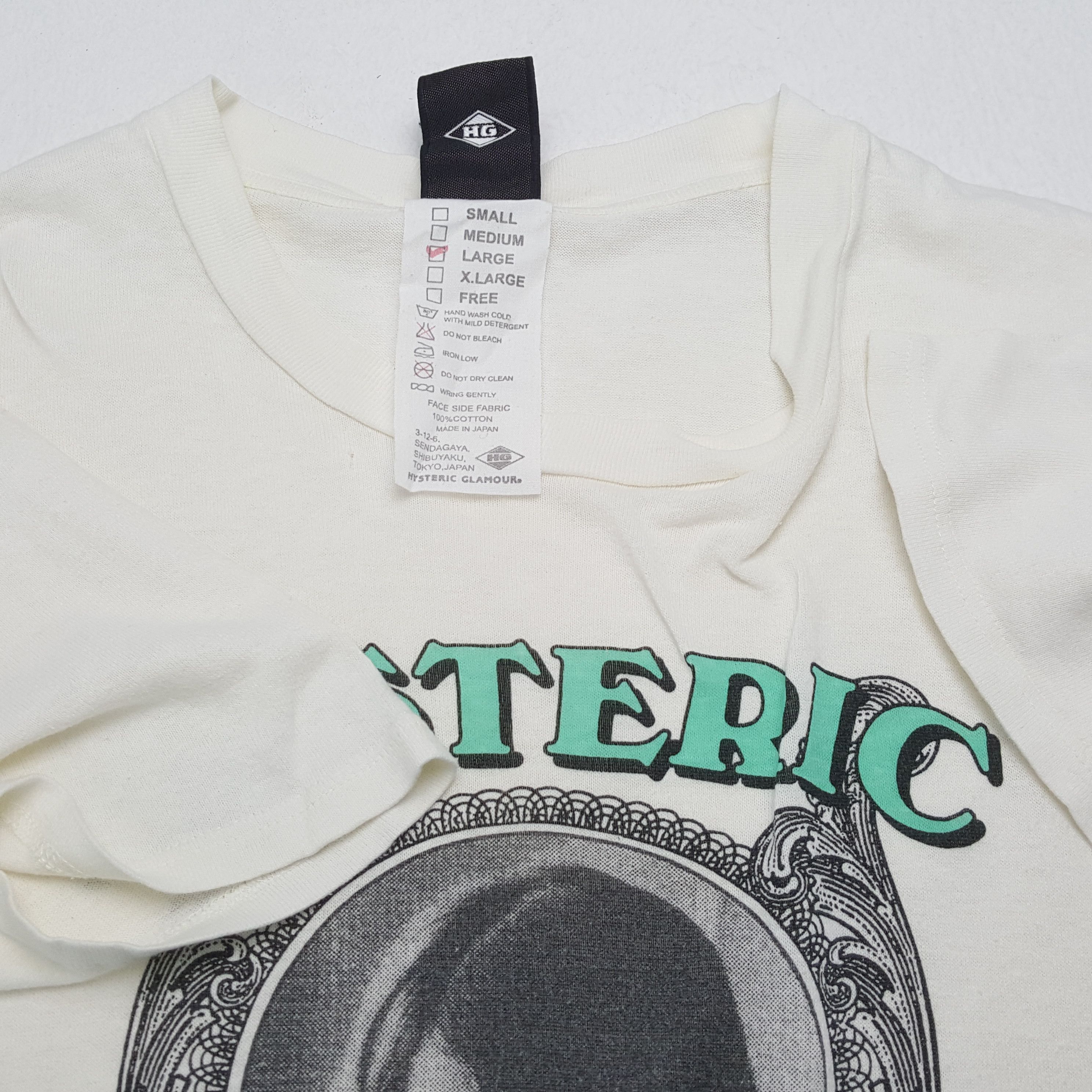Hysteric Glamour × Japanese Brand × Vintage Vintage HYSTERIC GLAMOUR Japanese Fashion Brand T-Shirts Size US M / EU 48-50 / 2 - 6 Thumbnail