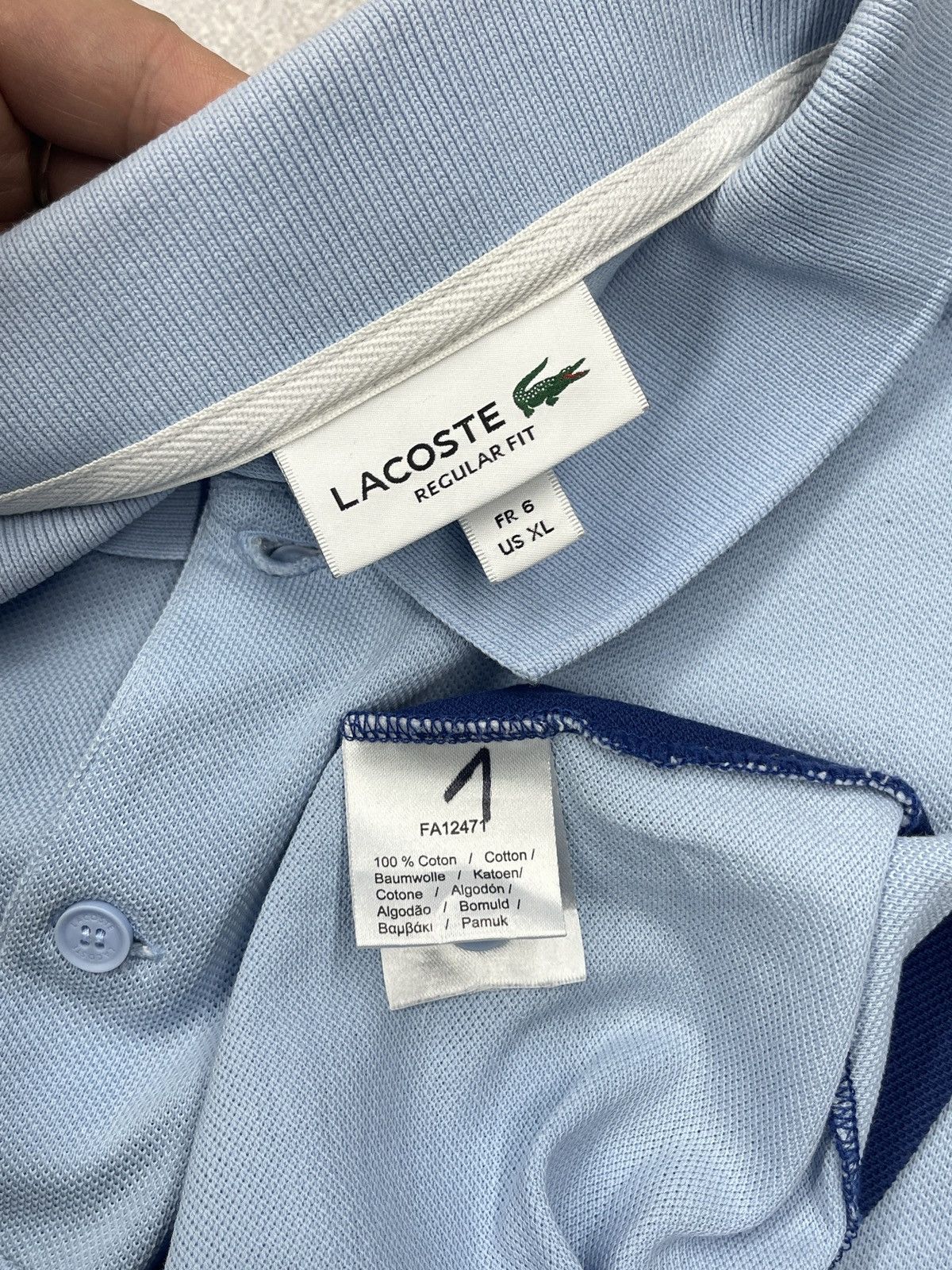 Lacoste Mens Lacoste Polo Multicolored Size XL Size US XL / EU 56 / 4 - 7 Thumbnail
