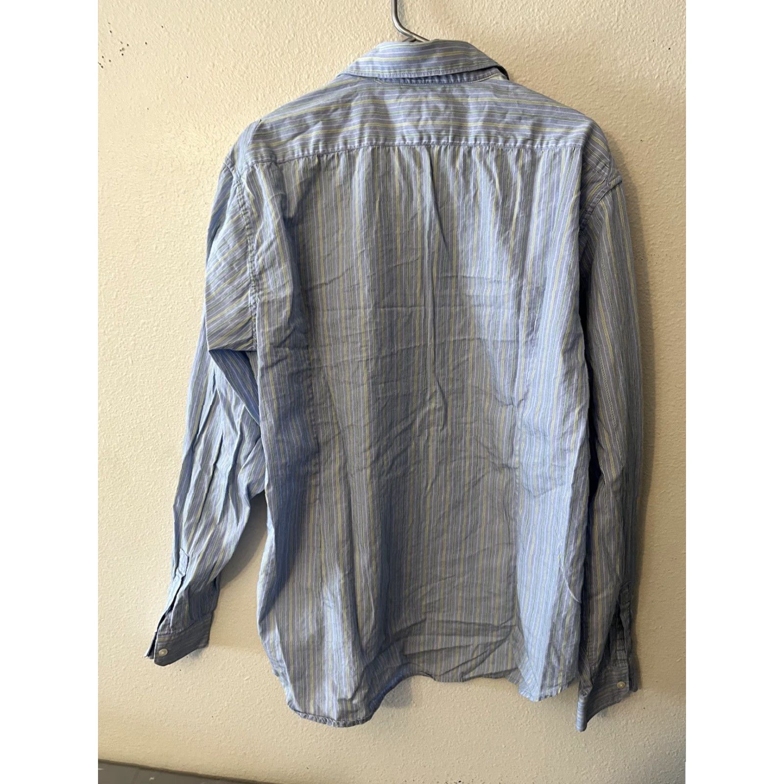 Guess GUESS Button-Up Shirt Blue Green Striped Multicolor Pockets XXL Men’s Casual Slim Cotton Blend Knit Button-Down Shirt Size US XXL / EU 58 / 5 - 3 Thumbnail