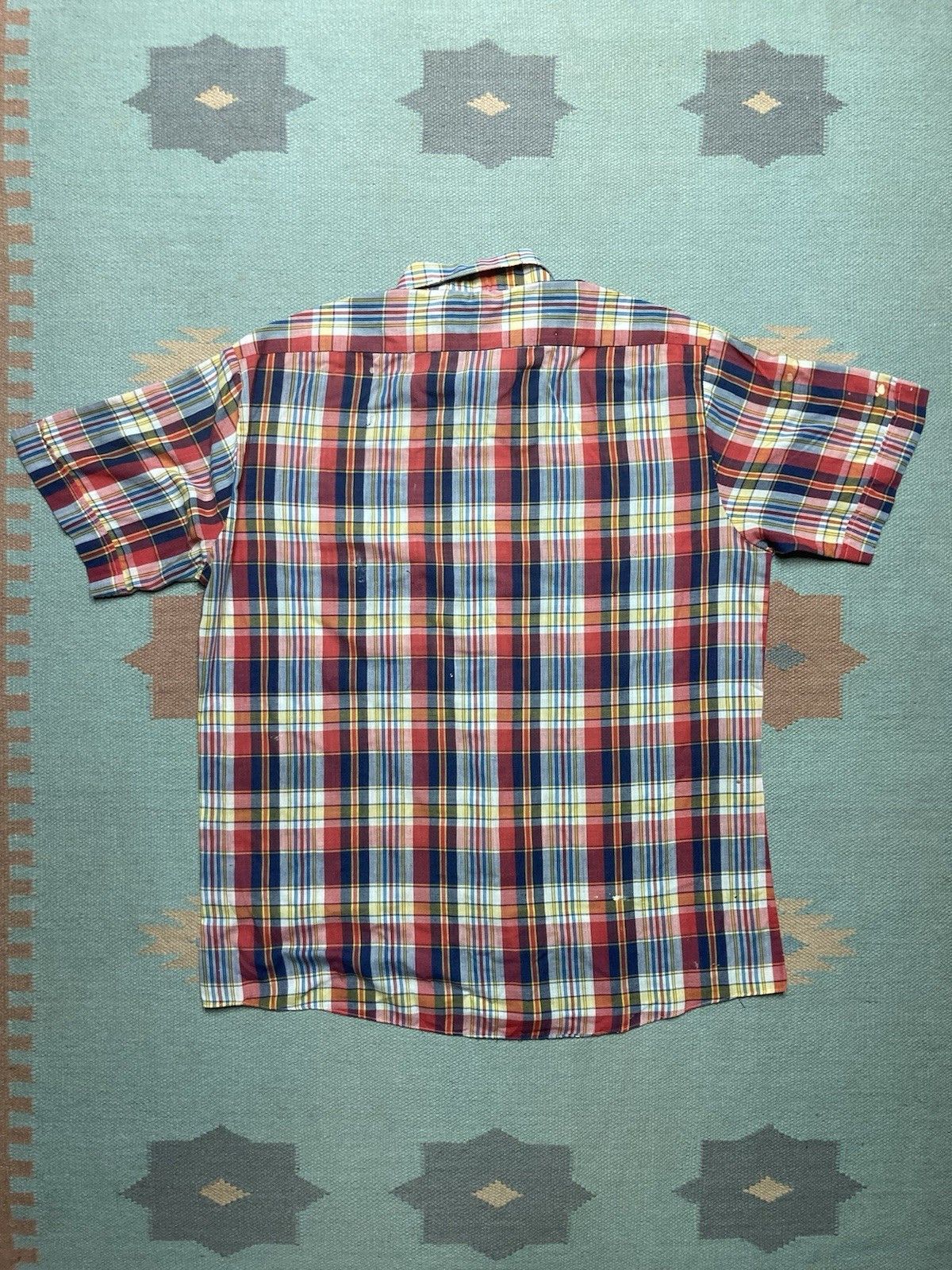 Vintage Vintage 80s button shirt paint distressed lightweight large Size US L / EU 52-54 / 3 - 2 Thumbnail