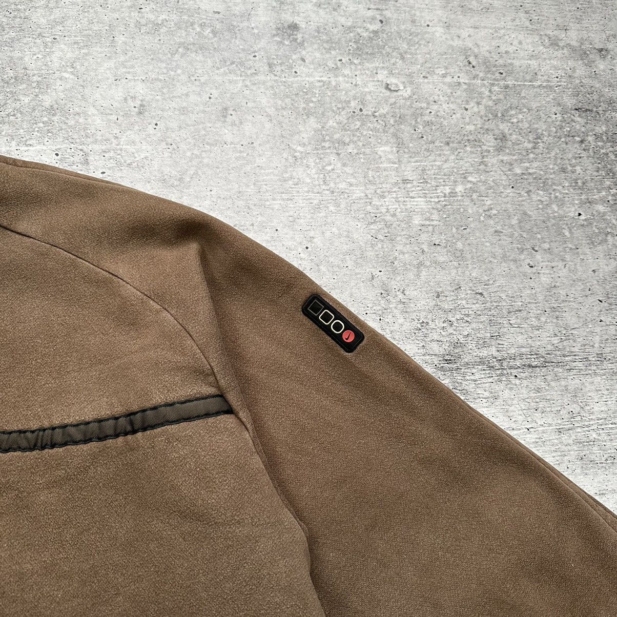 Nike × Vintage Nike Vintage 90s Center Logo Brown Faded 1/3 Zip Sweatshirt Size US XXL / EU 58 / 5 - 8 Thumbnail