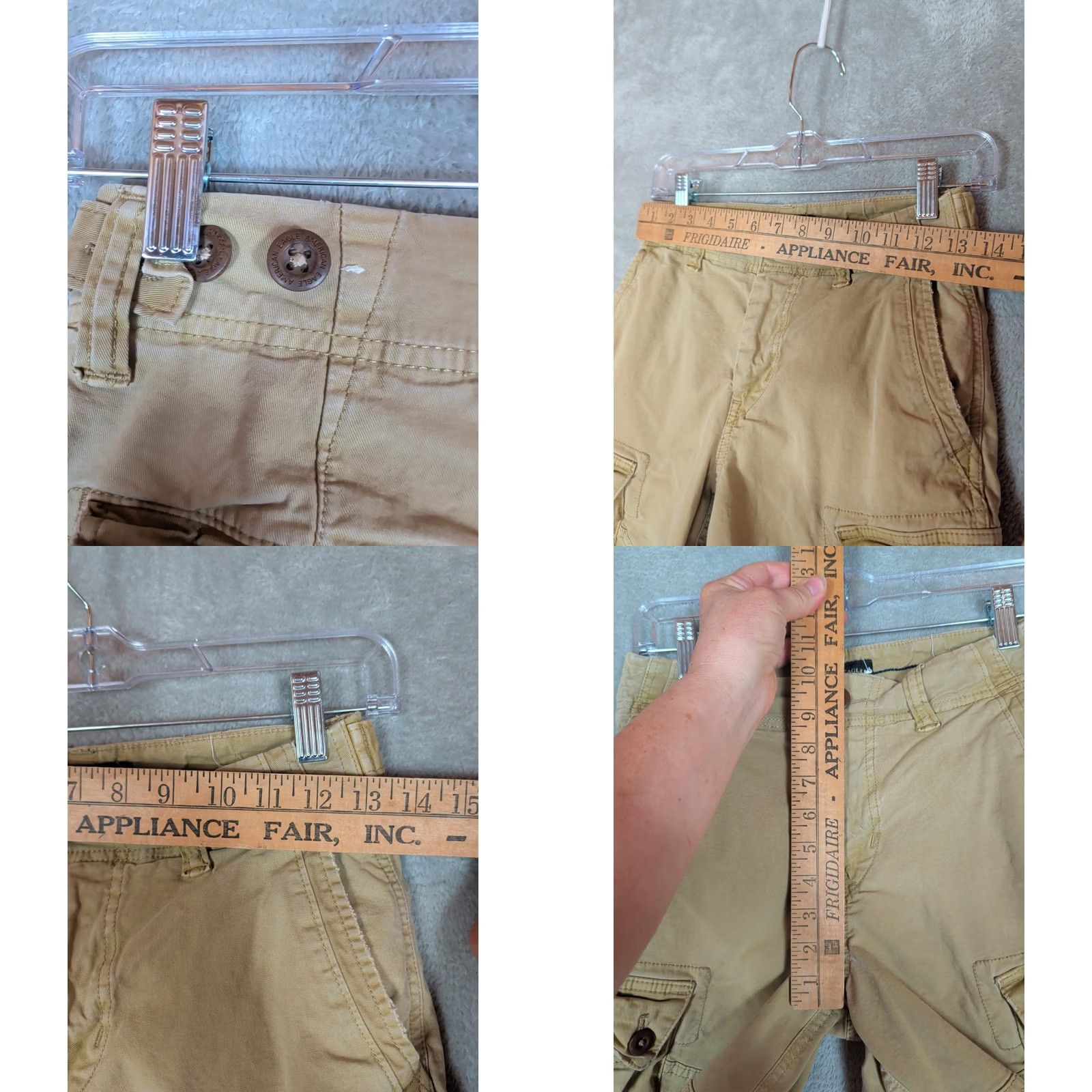 American Eagle Outfitters AMERICAN EAGLE Cargo shorts Mens Sz 26 Kahaki Tan Casual Flex Next Level Size US 26 / EU 42 - 8 Thumbnail