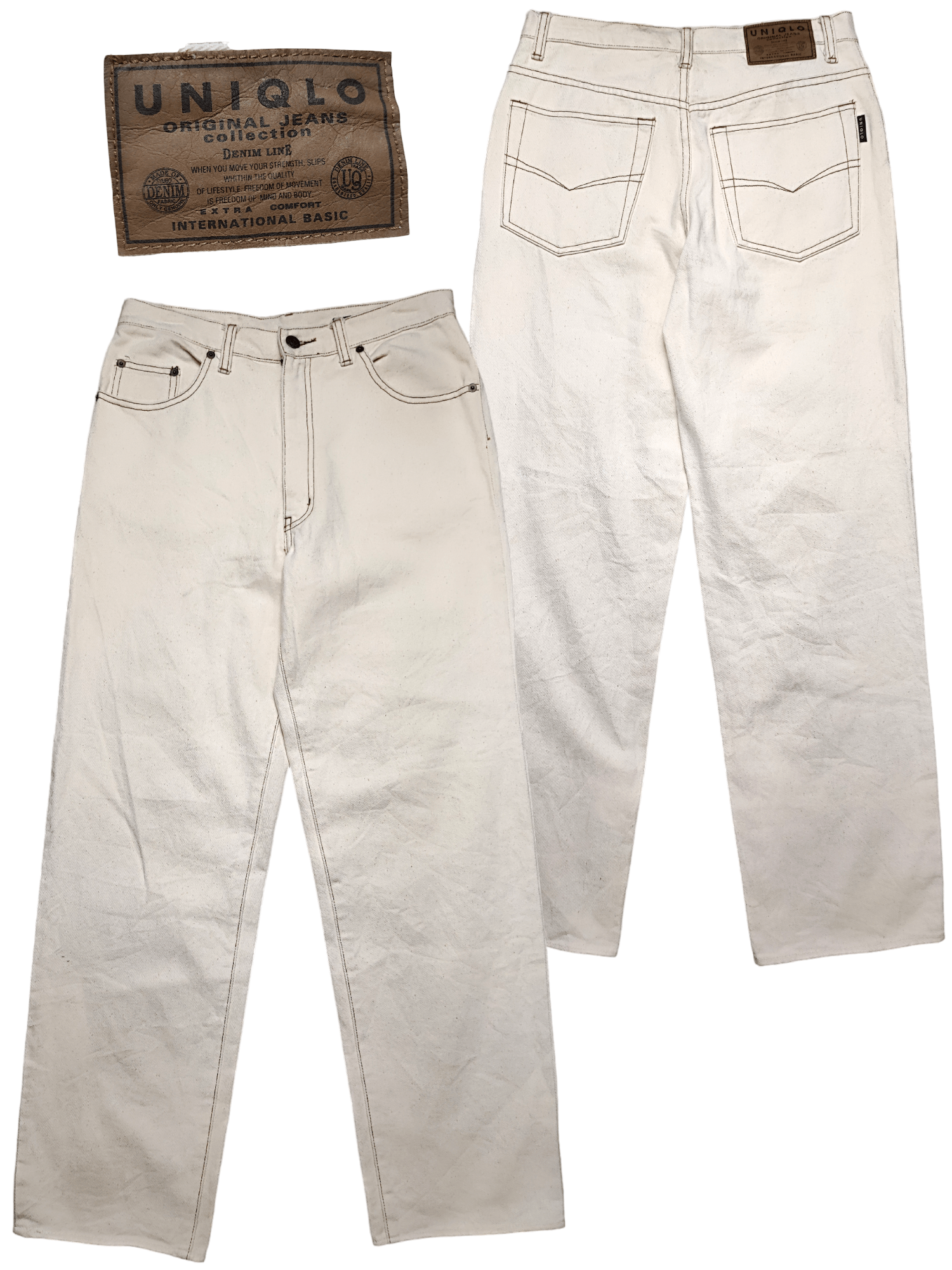 Japanese Brand × Uniqlo × Vintage Vintage Japanese Uniqlo Jeans Size US 31 - 1 Thumbnail