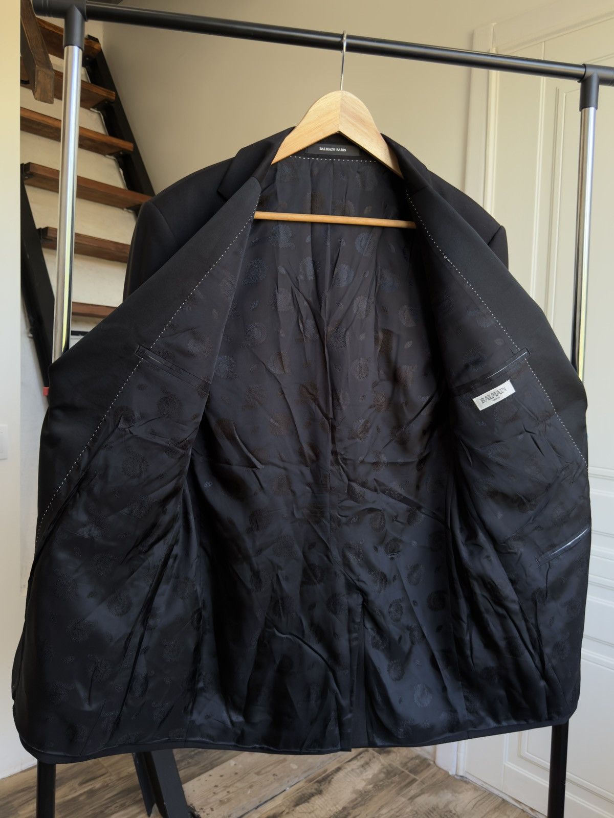 Balmain PIERRE BALMAIN Mens Blazer Jacket Black Size M Chest 40 in Size 40R - 13 Thumbnail