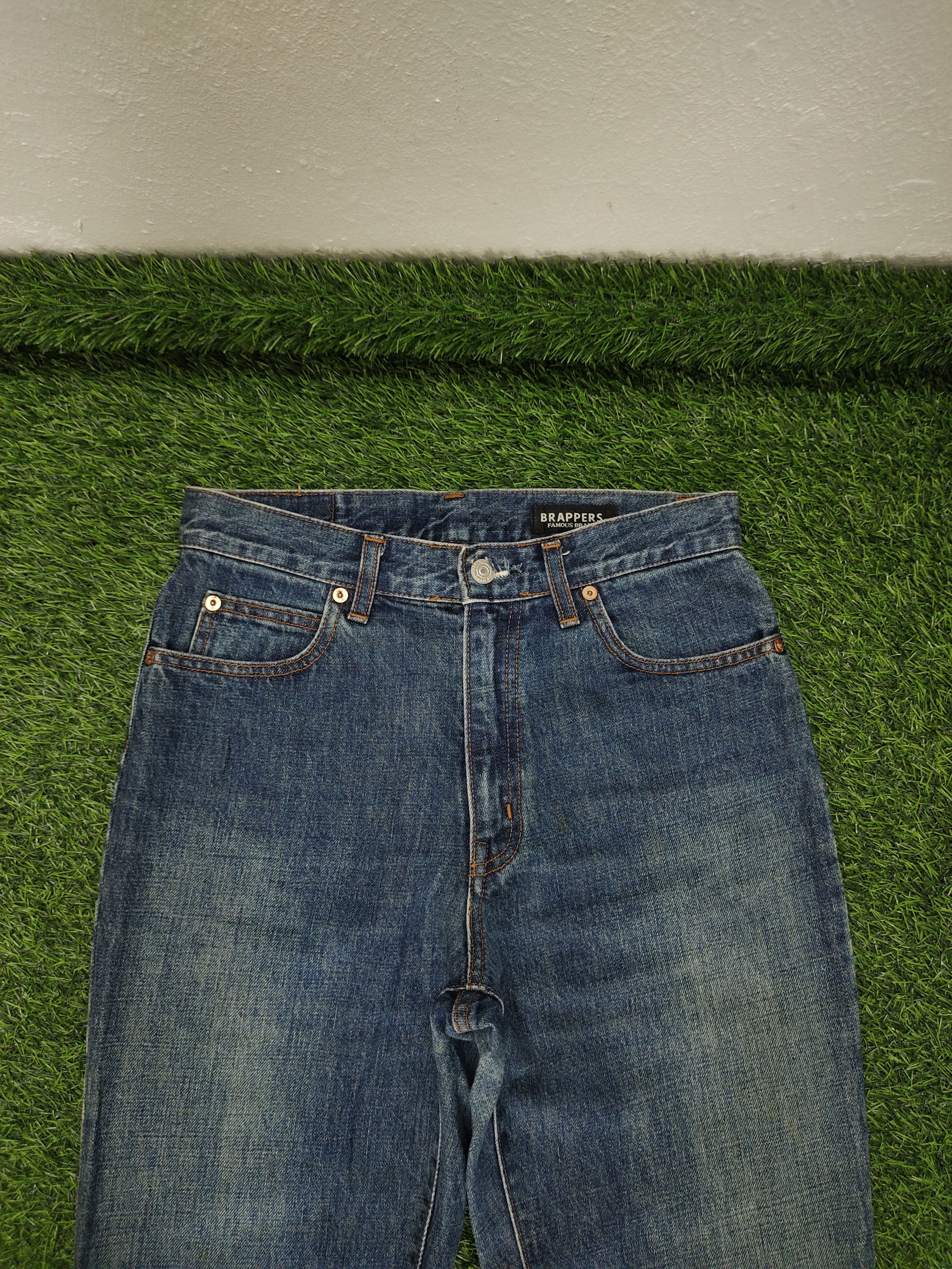 If Six Was Nine Flare Jeans Brappers Japan Faded Distress Denim Bootcut Lgb Size US 28 / EU 44 - 5 Thumbnail
