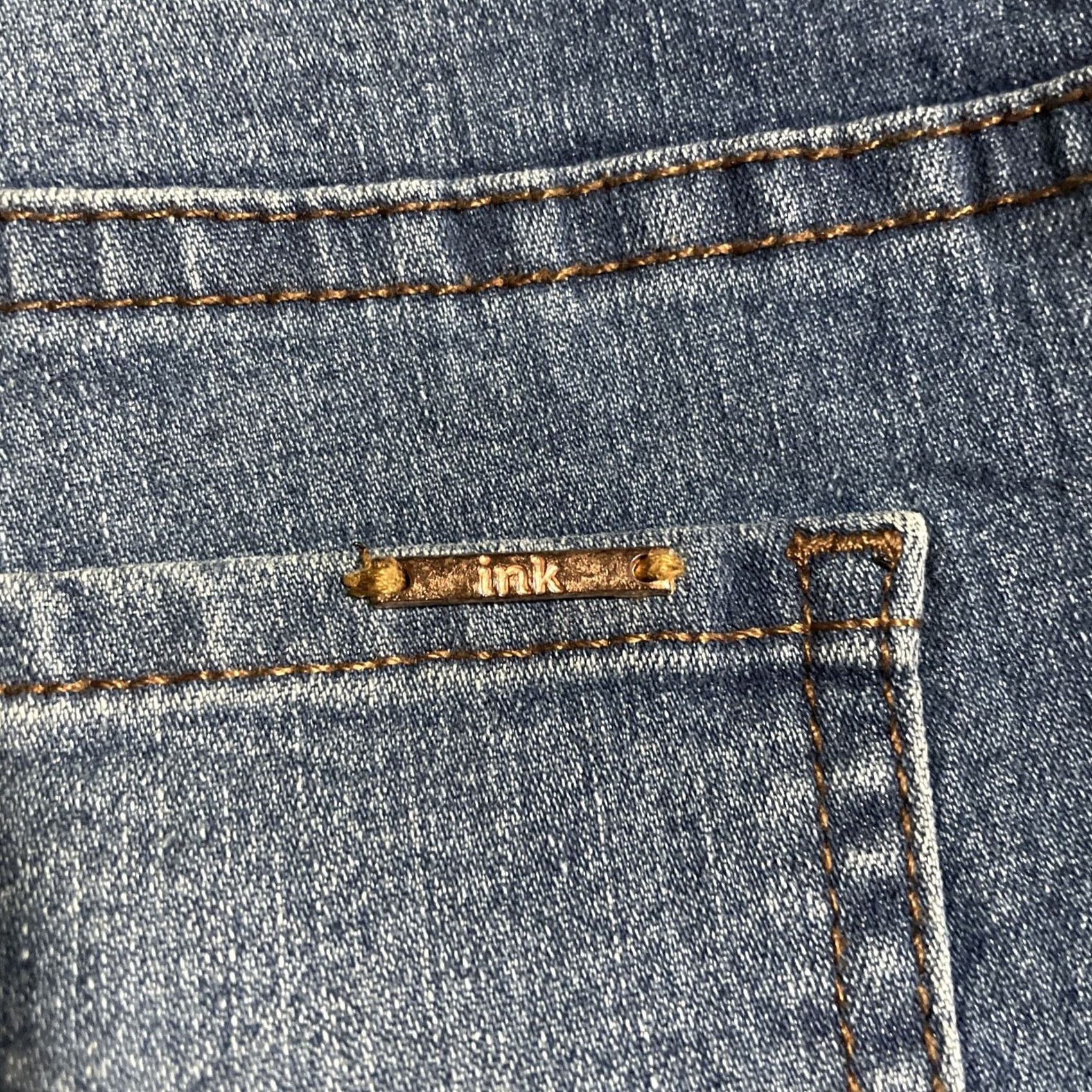 Vintage I&M Black Label Flare Jeans Denim Women 28x31 High Rise Button Fly Stretch Blue Modern 90s Y2K Womens Jeans Size 28" / US 6 / IT 42 - 5 Thumbnail