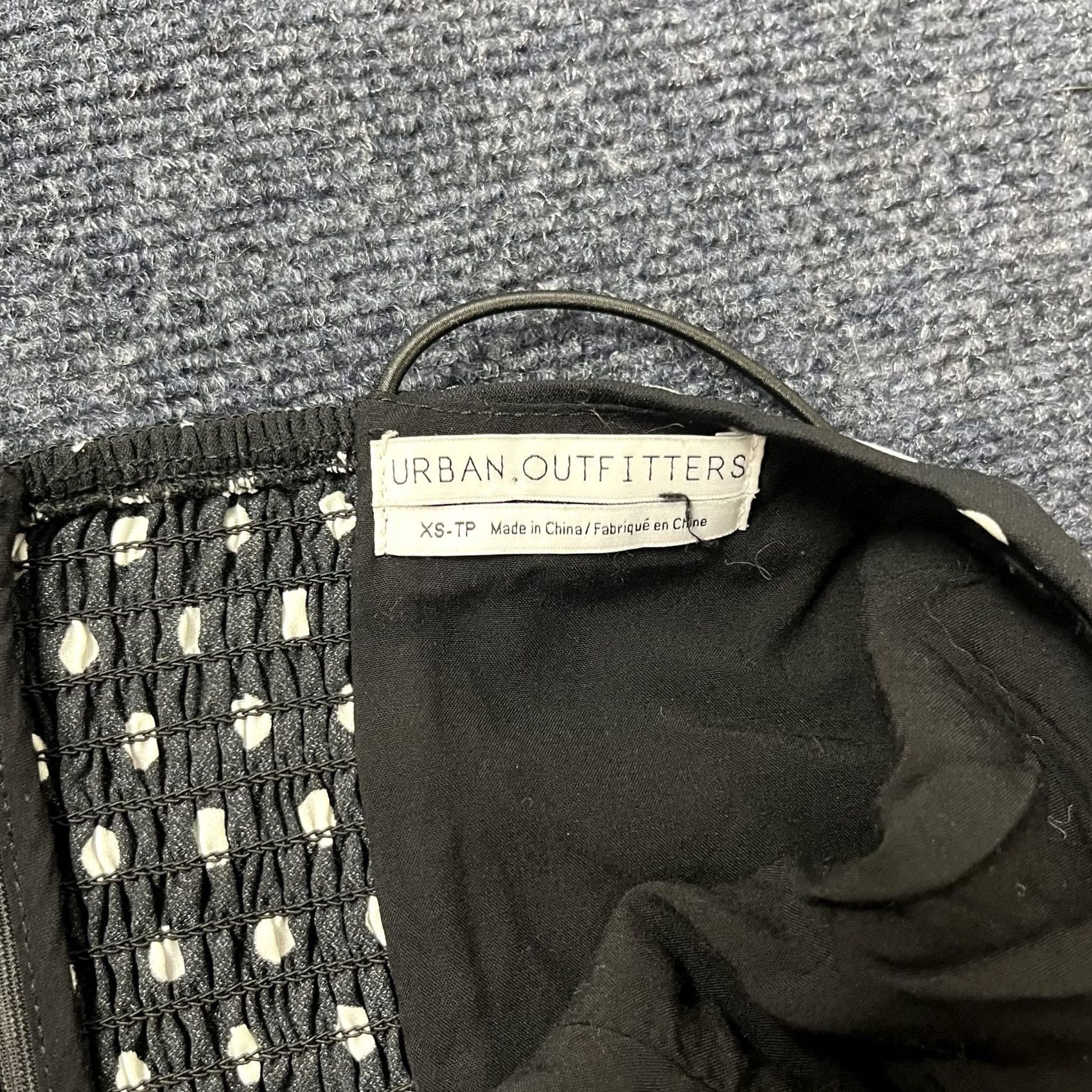 Urban Outfitters VINTAGE No — Urban Outfitters Dress Womens XS Black Polka Dot Slip Mini Spaghetti Strap Size XS / US 0-2 / IT 36-38 - 2 Thumbnail