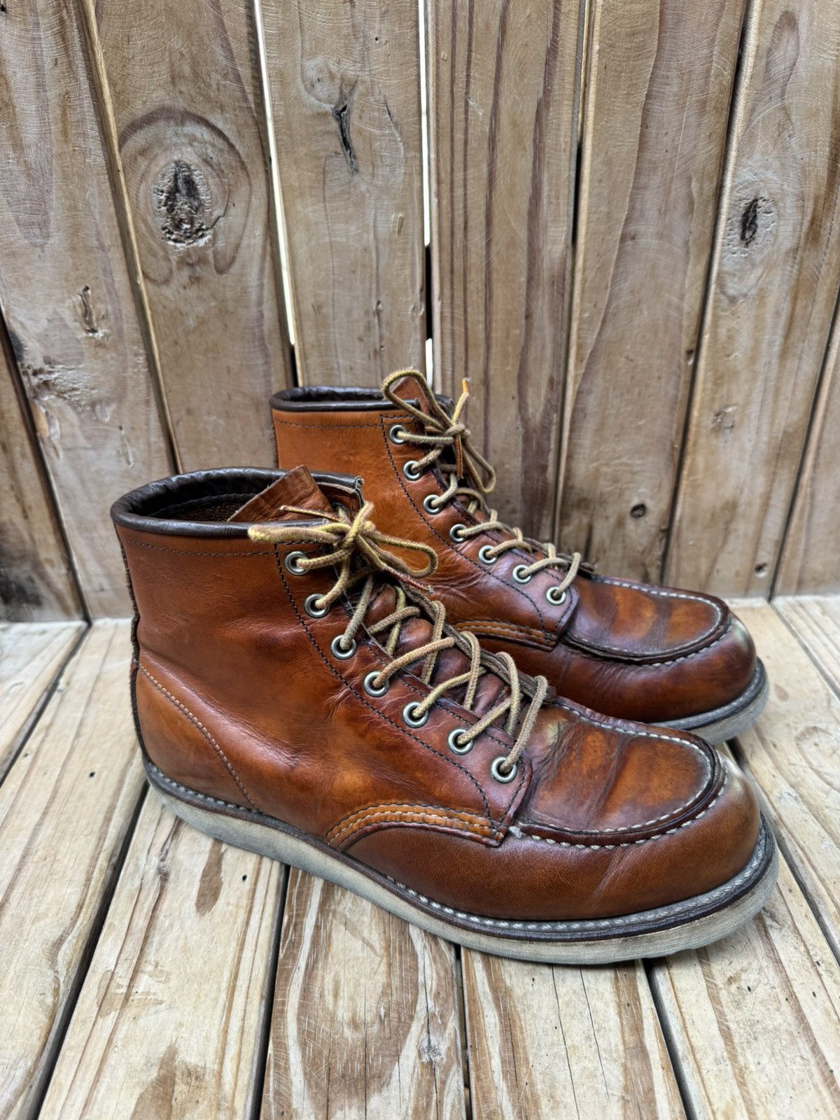 Red Wing Red wing 875 Moc Toe brown leather boots US 8.5 D UK 7.5 Size US 8.5 / EU 41-42 - 23 Thumbnail