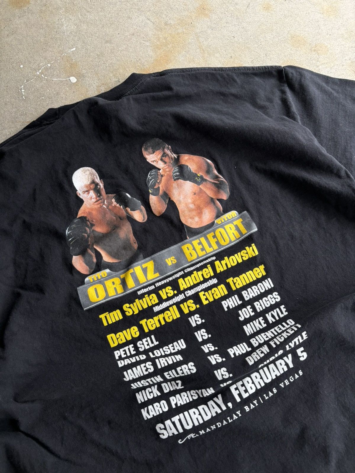 UFC Vintage UFC 51 2005 Boxy Black Fight Promo Tee Size US XL / EU 56 / 4 - 6 Thumbnail