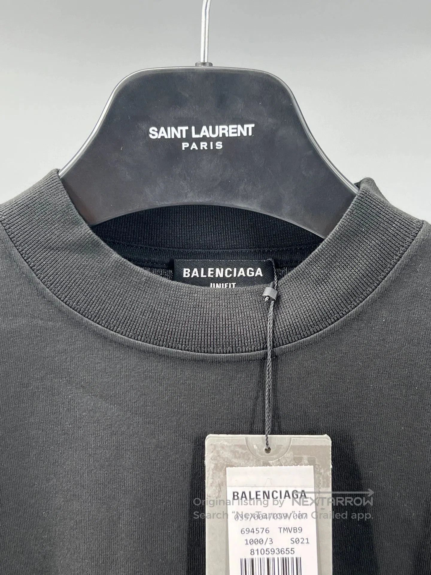 Balenciaga Balenciaga Men's Short Sleeve T-Shirt. Size US M / EU 48-50 / 2 - 2 Thumbnail