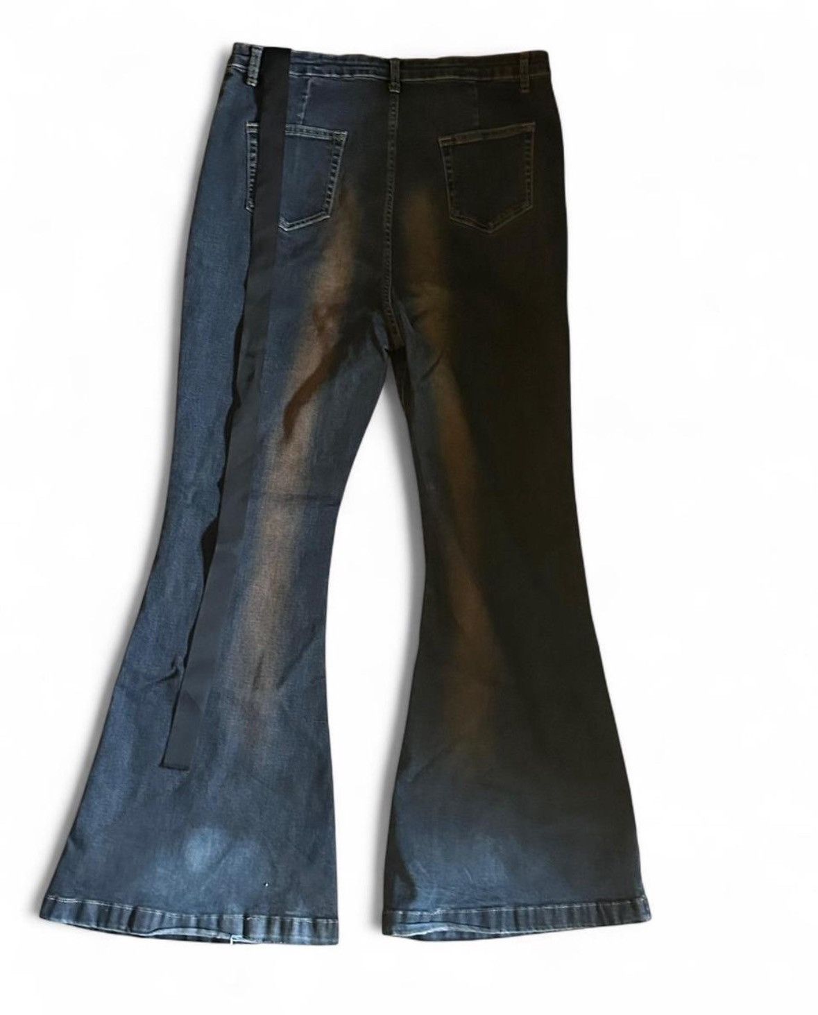 Japanese Brand flared mud wash jeans Size US 32 / EU 48 - 2 Thumbnail