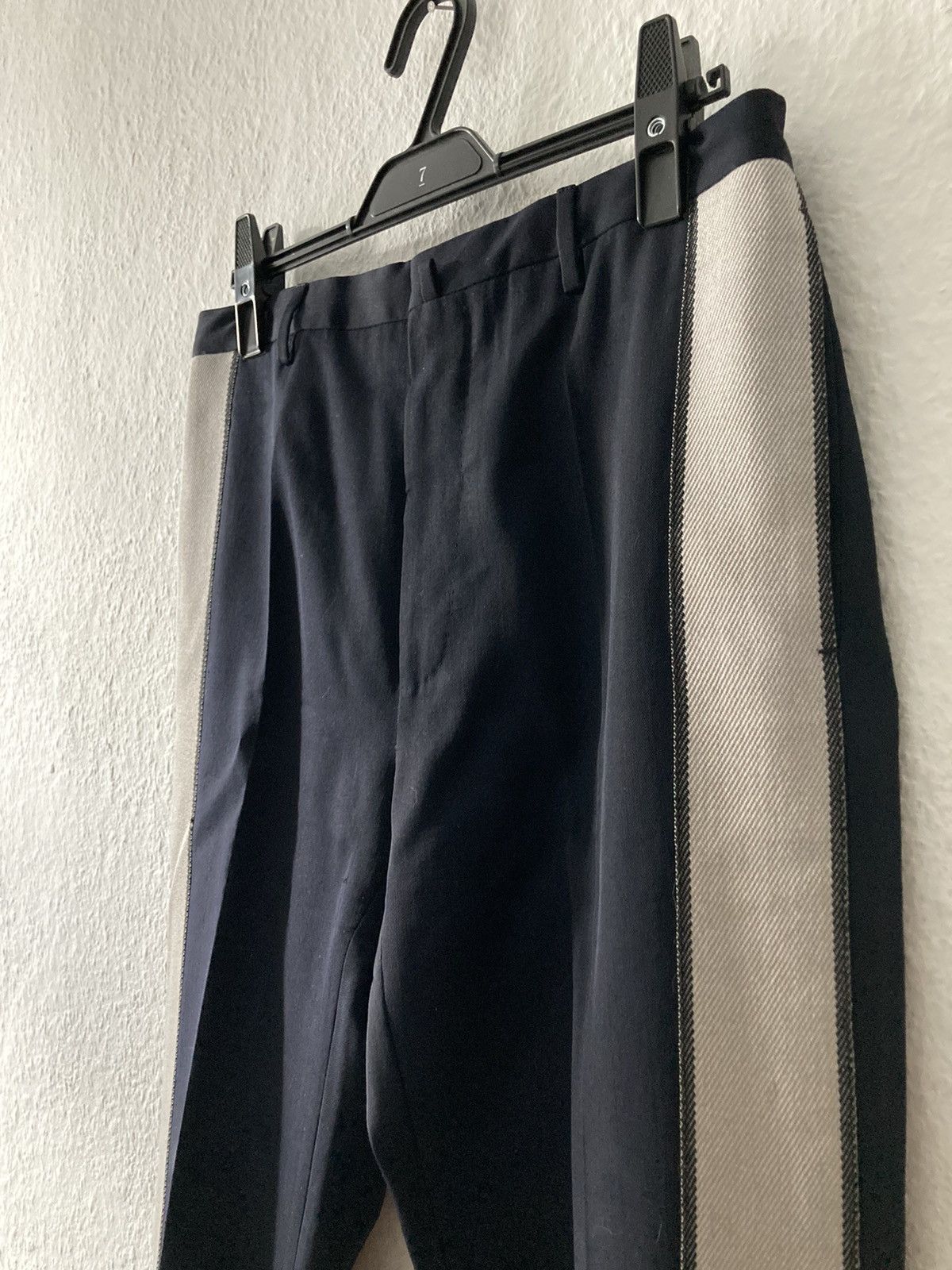 Lanvin Lanvin Side-Stripe Wool Pants Navy US30 Size US 30 / EU 46 - 3 Thumbnail