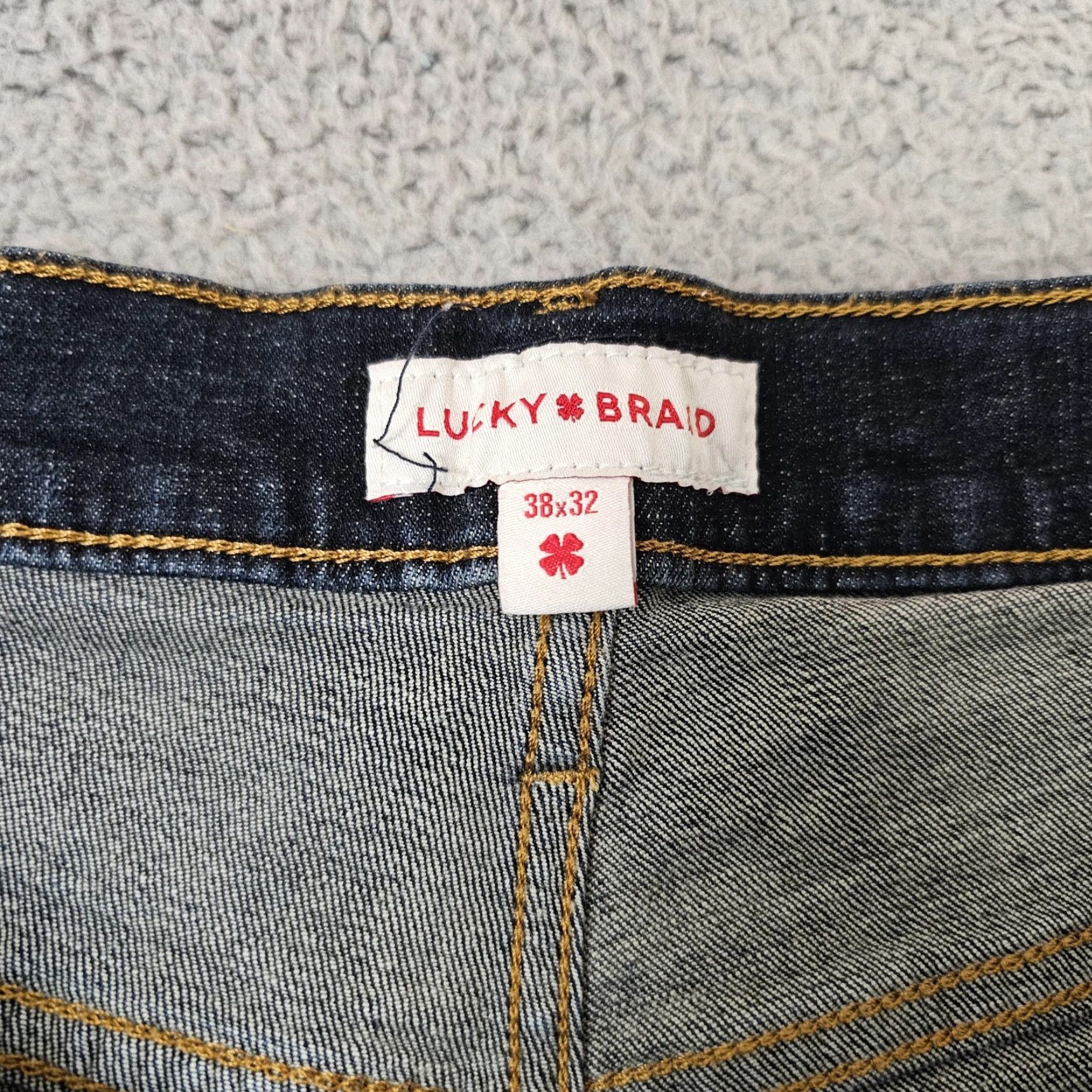 Lucky Brand Lucky Brand Jeans 221 Straight Mens 38x30 Regular Fit Blue Medium Wash Stretch Denim Size US 38 / EU 54 - 2 Thumbnail