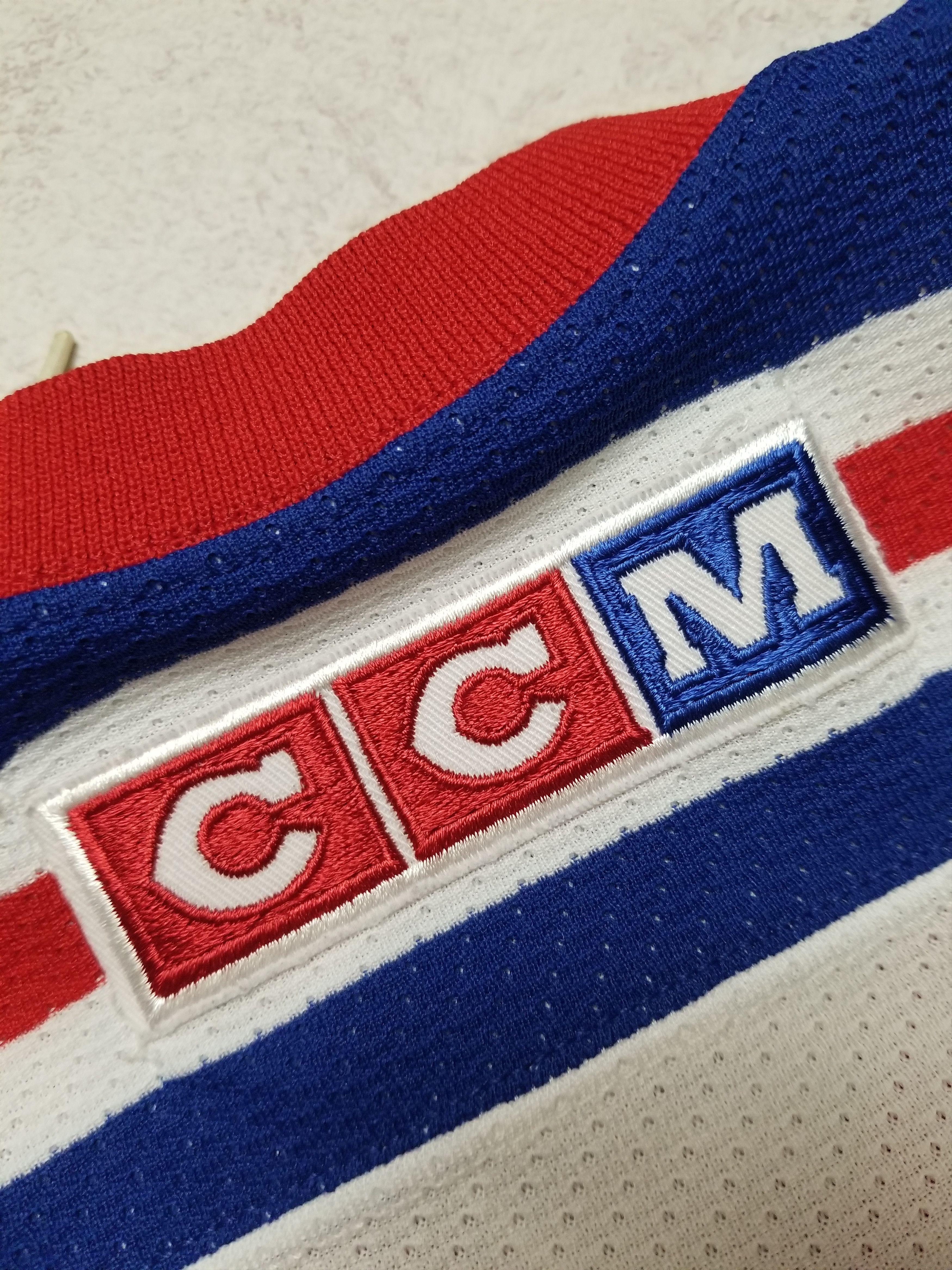 Ccm Vintage 90s New York Rangers CCM Hockey NHL Blank Jersey Size US M / EU 48-50 / 2 - 5 Thumbnail