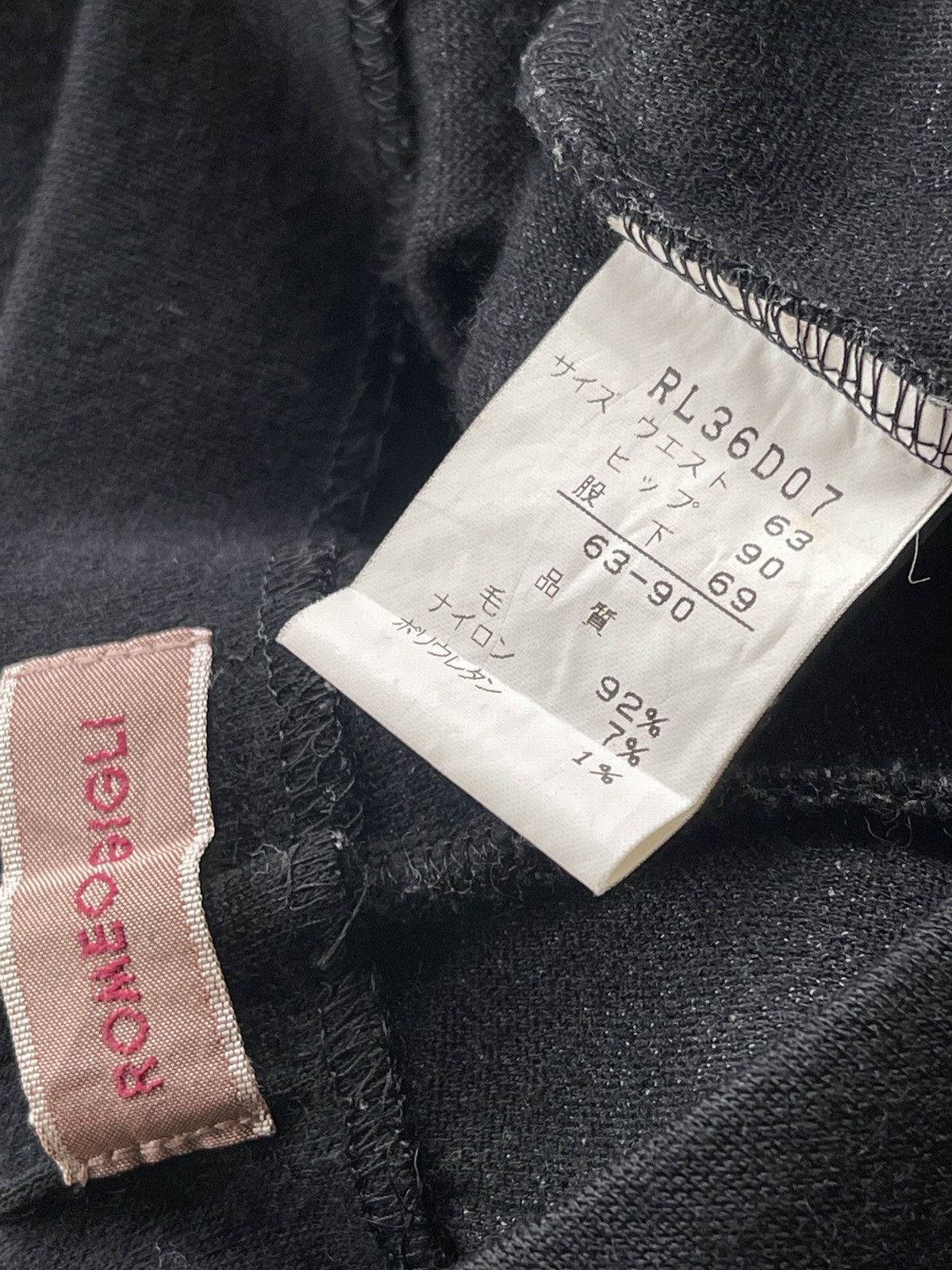 Romeo Gigli AW1990 Archive Romeo Gigli High Waist Black Trousers Size 30" / US 8 / IT 44 - 10 Thumbnail