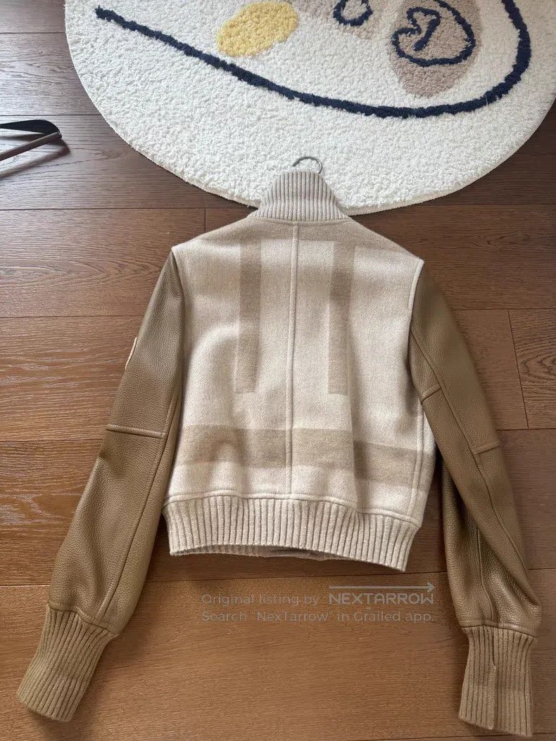 Hermes Hermes Leather and Cashmere Blended Jacket Size XS / US 0-2 / IT 36-38 - 3 Thumbnail