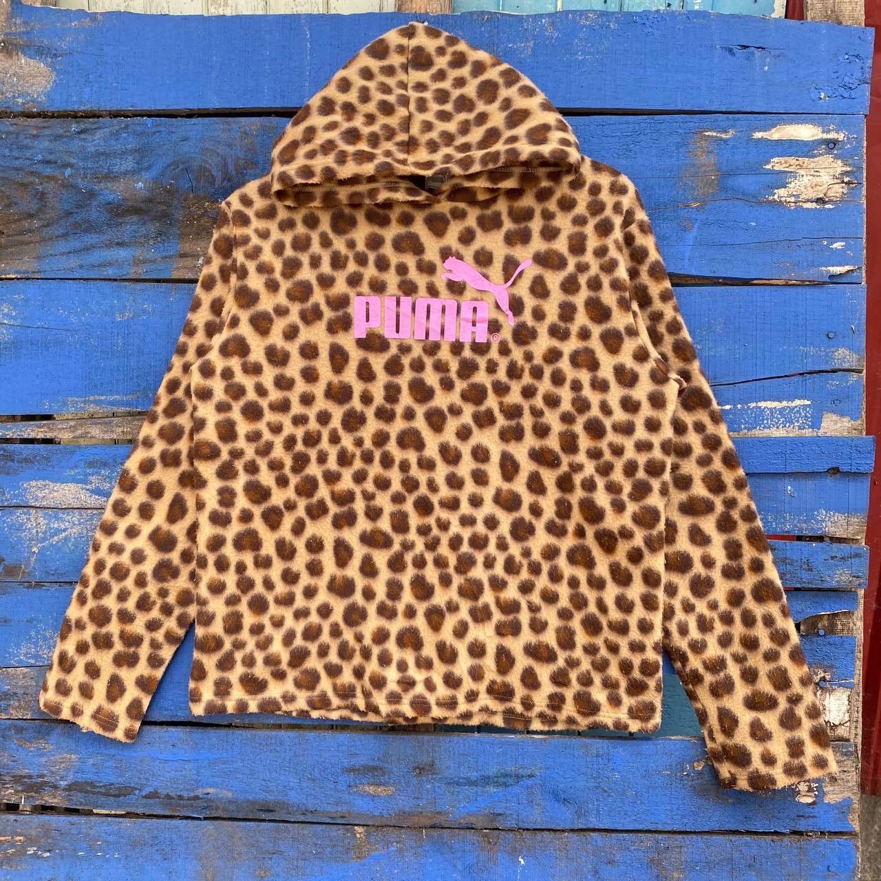 Puma Puma Leopard Fleece Hoodie Size US XS / EU 42 / 0 - 1 Thumbnail