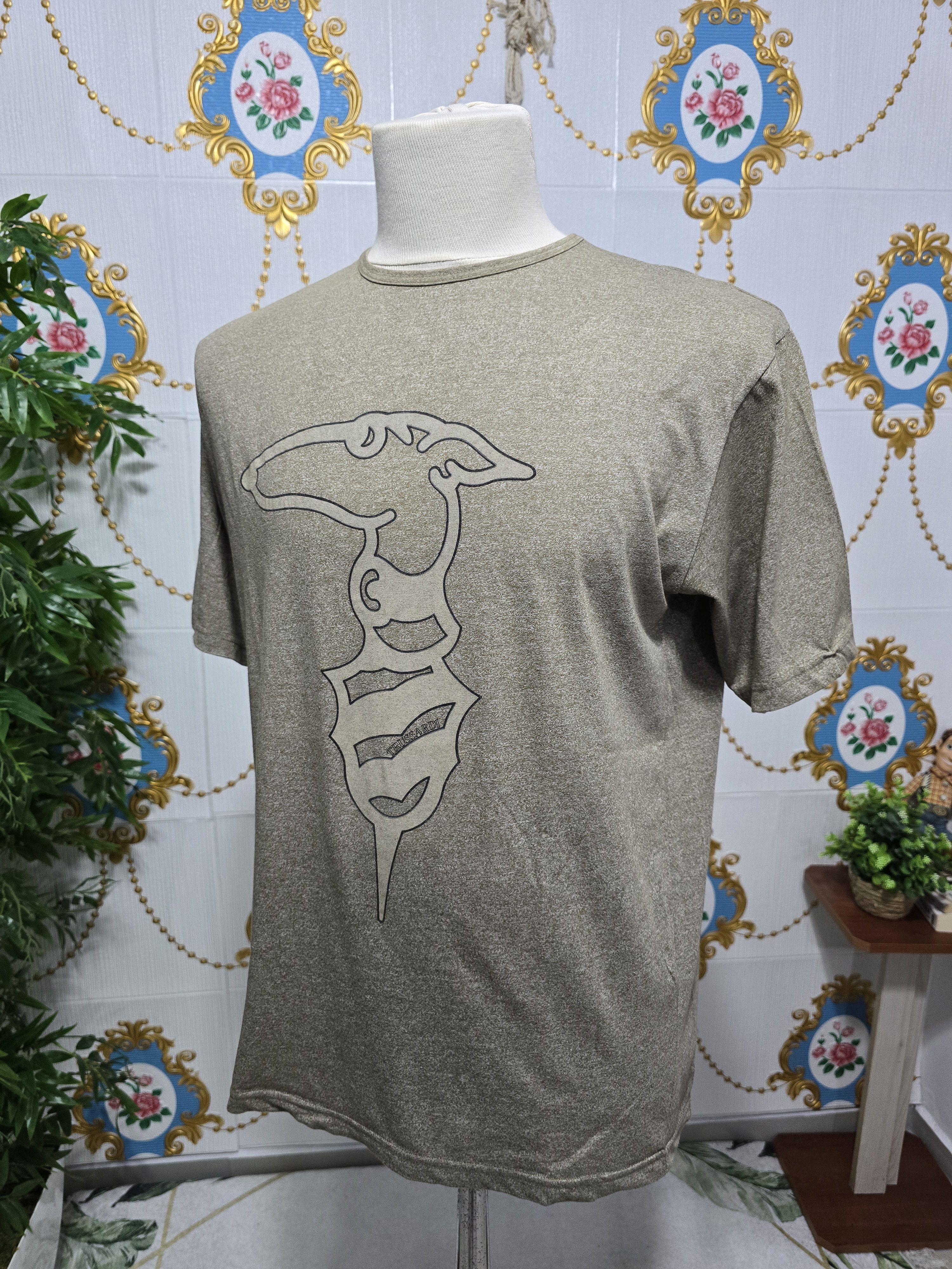 Trussardi × Vintage TRUSSARDI vintage rare big logo t-shirt Size MEDIUM Size US M / EU 48-50 / 2 - 5 Thumbnail