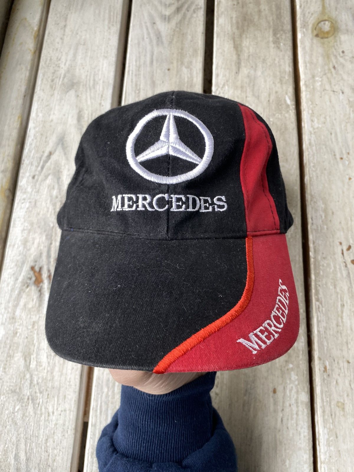 Mercedes-Benz × Vintage Vintage 00s Mercedes Benz Racing Formula One Cap Hat Size ONE SIZE - 2 Thumbnail
