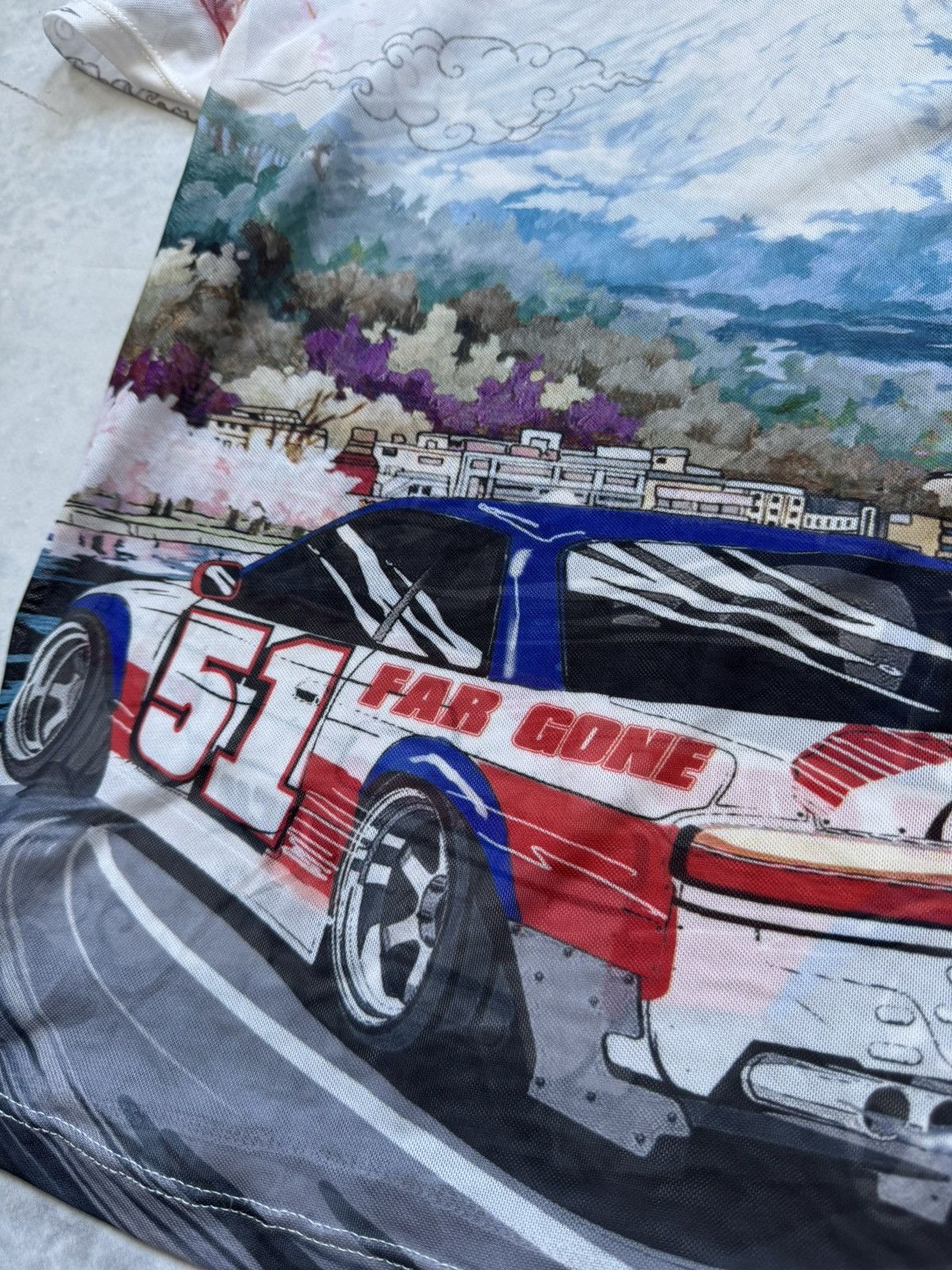 Vintage Awesome wmns mesh Racing cars Far Gone blouse Size M / US 6-8 / IT 42-44 - 6 Thumbnail