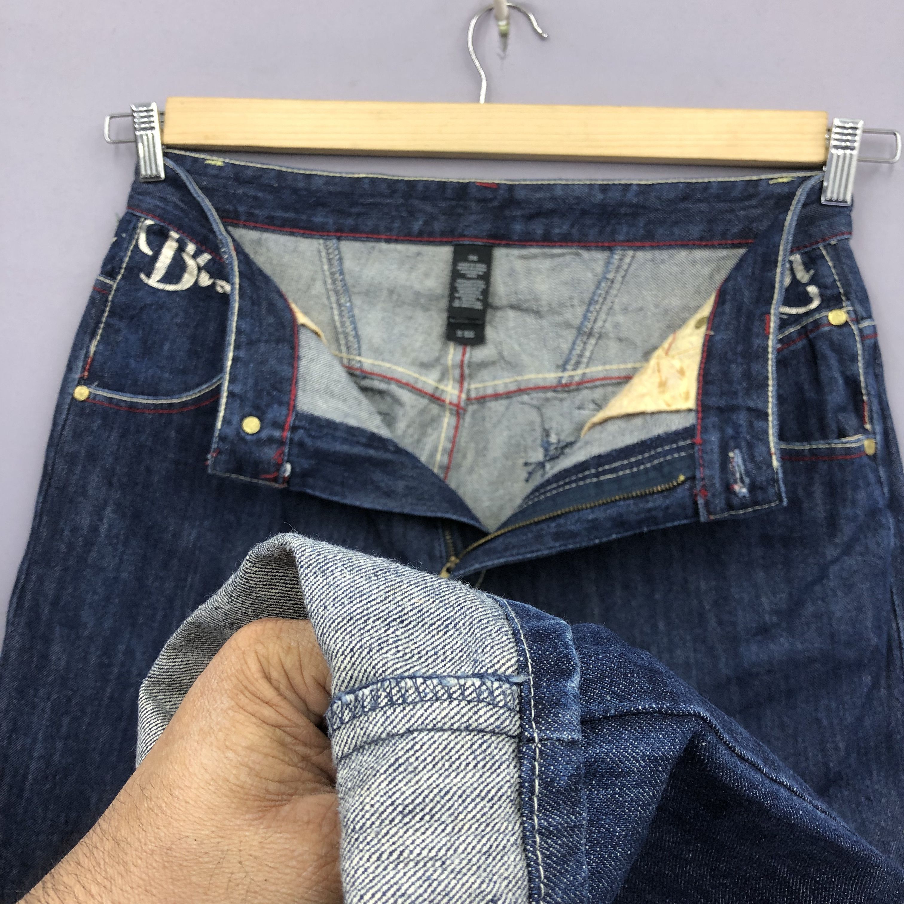 JNCO Crazy Y2K Southpole Style Baggy Japanese Skater Jeans Denim Size US 32 / EU 48 - 11 Thumbnail