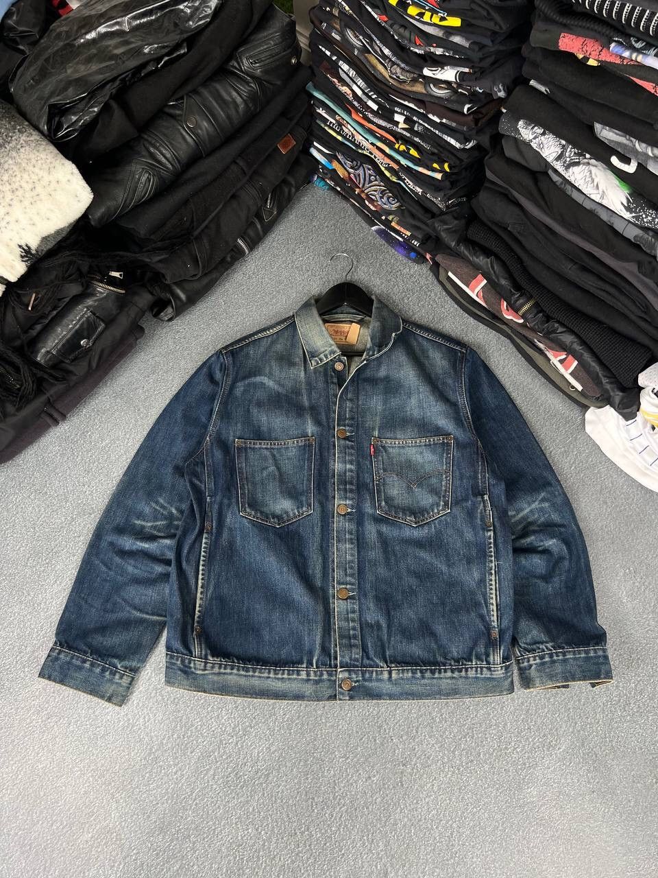 Levi's Levis Early 90s Vintage Heavy Denim Button Jacket Size US L / EU 52-54 / 3 - 1 Thumbnail