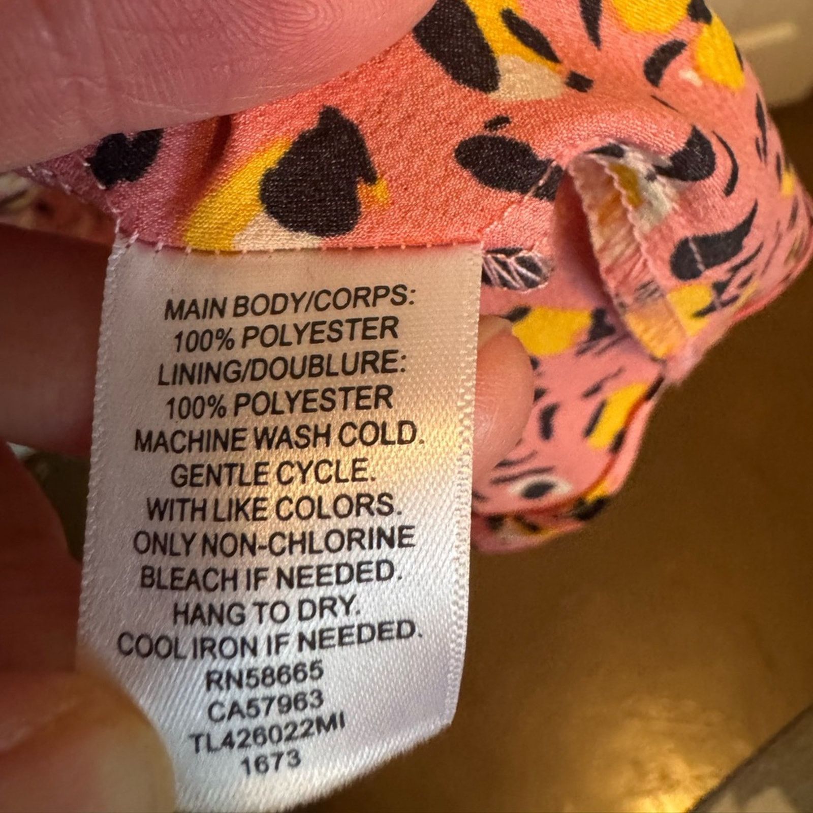 Other Leith Stylish Pink Patterned Wrap Dress SzM Size M / US 6-8 / IT 42-44 - 7 Thumbnail