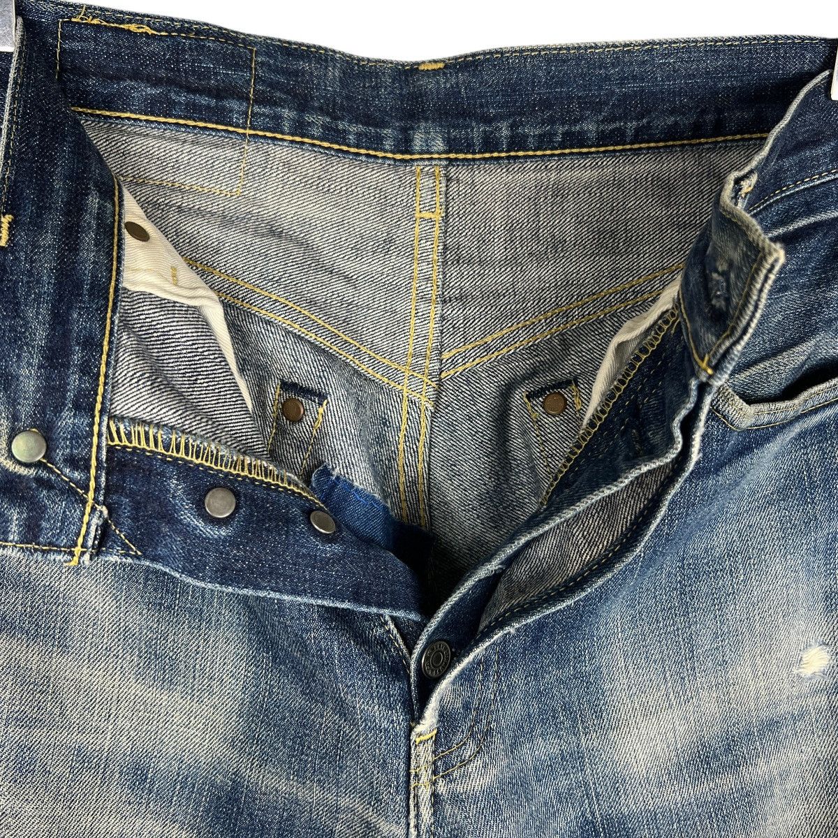 Levi's Vintage Clothing 90s Vintage Lvc Levis Lot 503B Selvedge Big E Denim Jeans Size US 30 / EU 46 - 10 Thumbnail