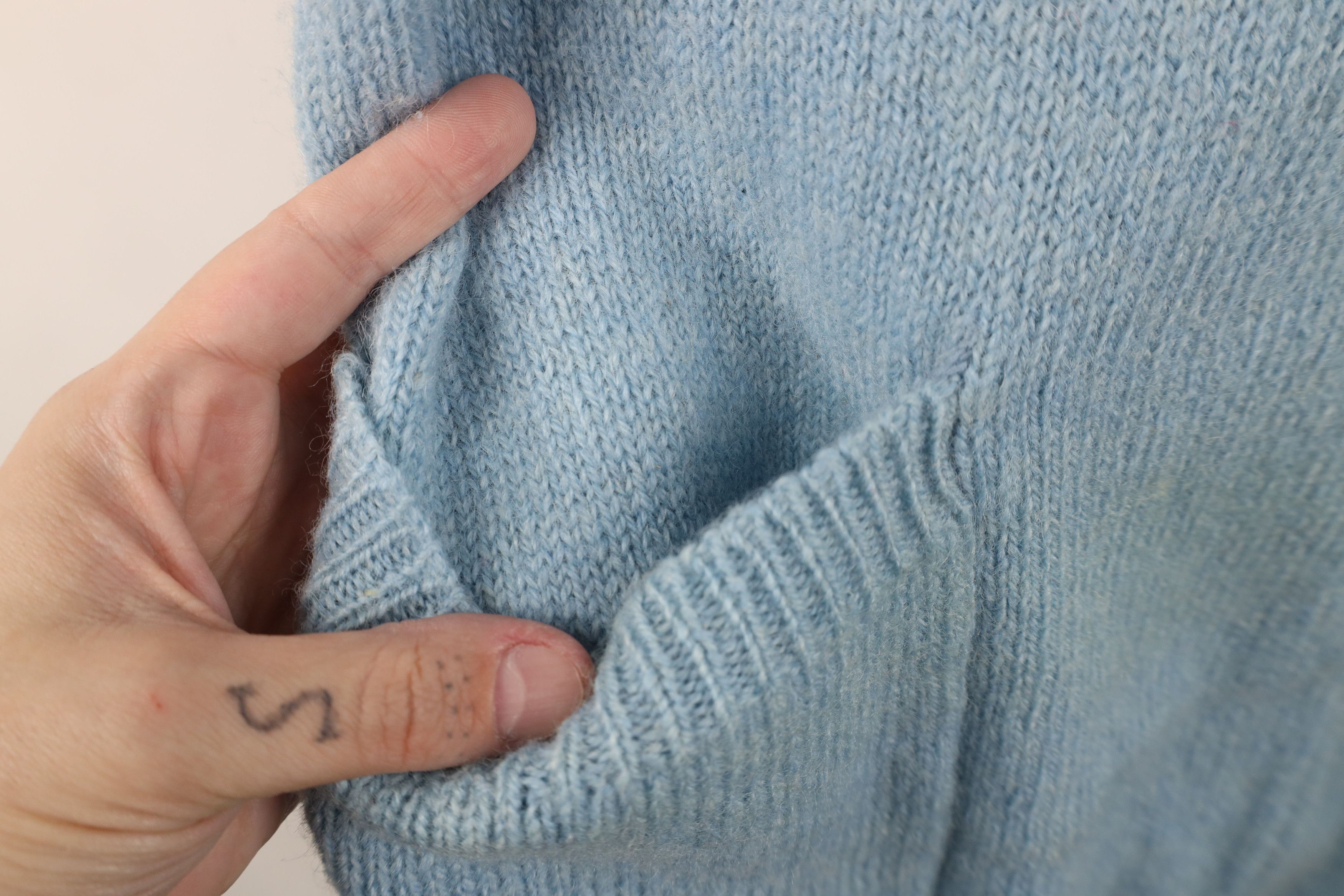 Vintage Vintage 90s Streetwear Wool Knit Baggy Cardigan Sweater Size M / US 6-8 / IT 42-44 - 10 Thumbnail