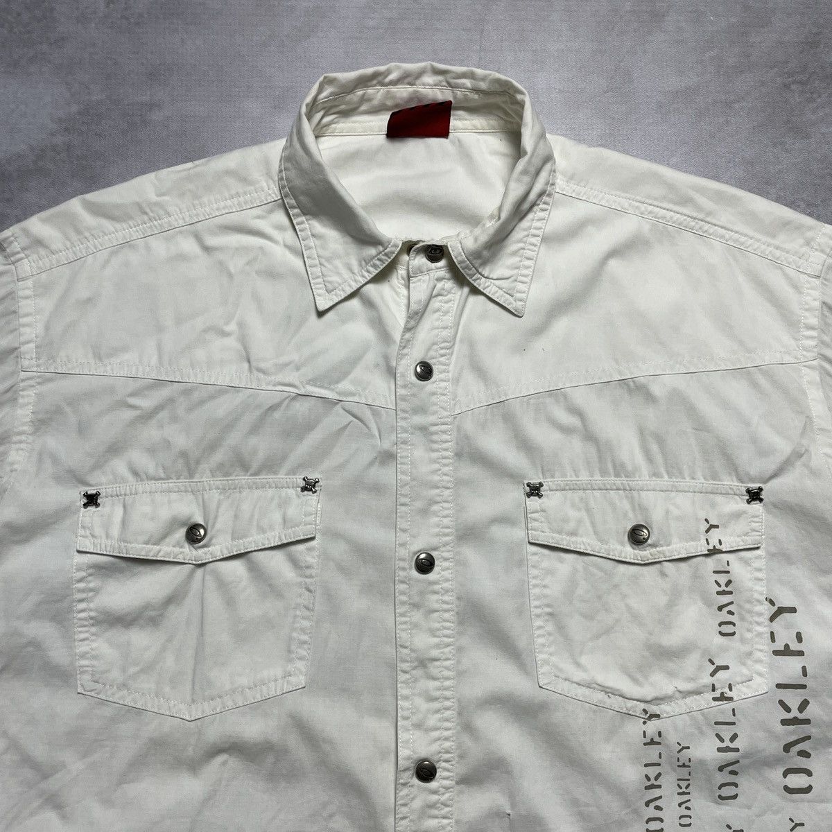 Oakley × Vintage Vintage Oakley Poem Utility Shirt Size US XL / EU 56 / 4 - 4 Thumbnail
