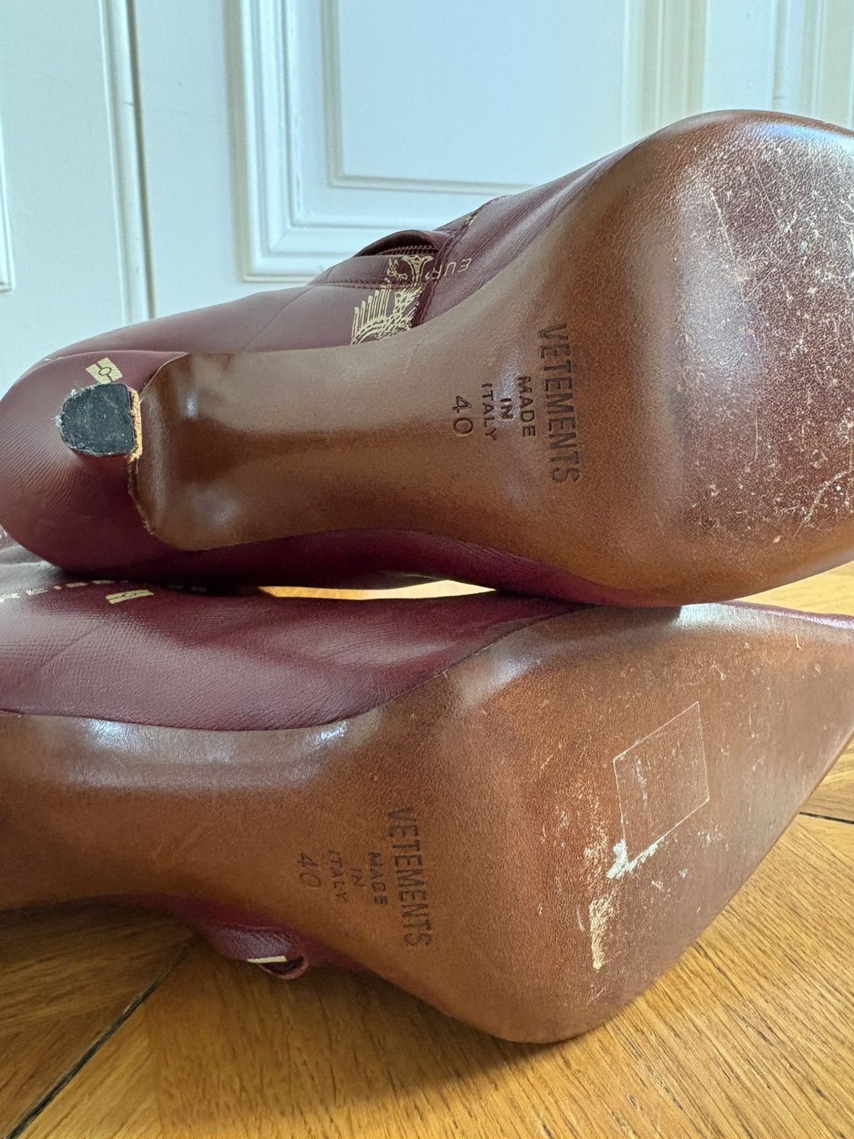 Vetements 110 Passport Leather Boots Size US 6.5 / EU 39-40 - 5 Thumbnail