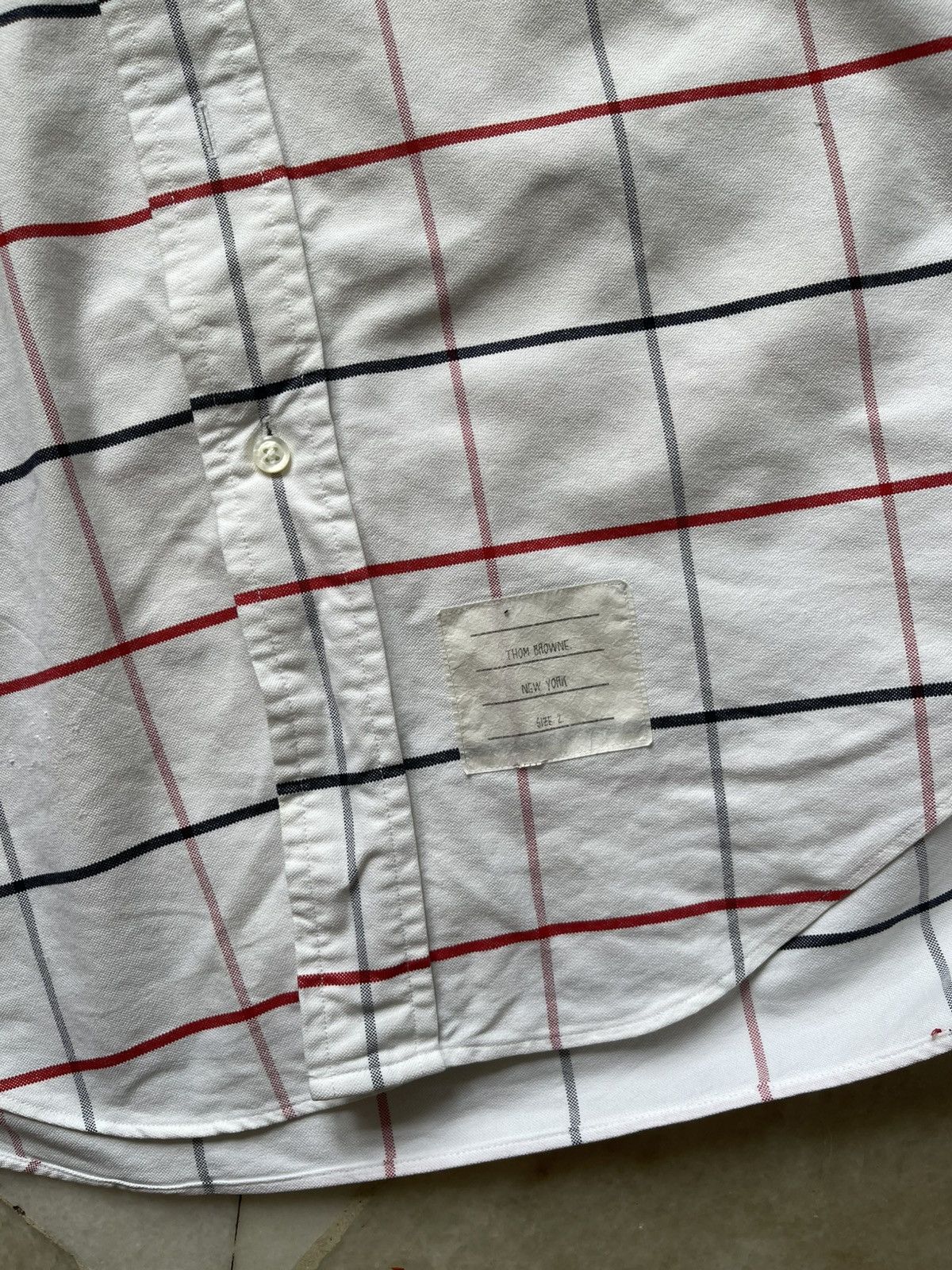 Thom Browne Thom Browne Oxford Plaid Shirt Size US M / EU 48-50 / 2 - 3 Thumbnail