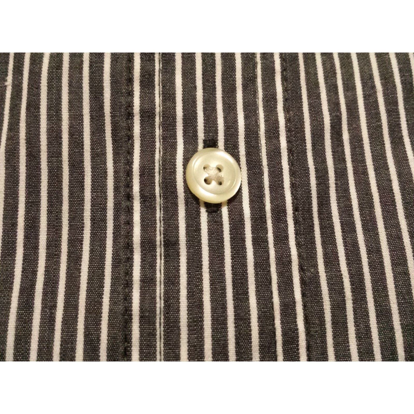 Chaps Ralph Lauren Chaps Shirt Mens Large Gray Striped Long Sleeve Button-Down Size US L / EU 52-54 / 3 - 4 Thumbnail