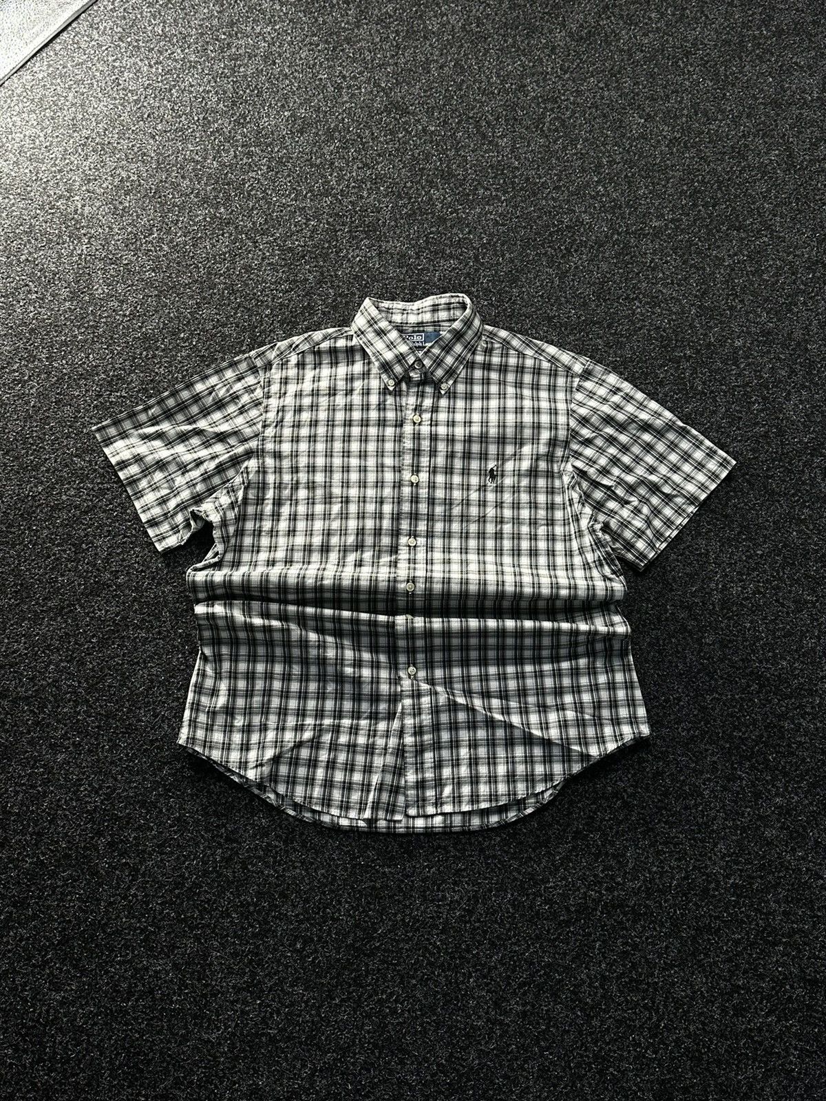 Polo Ralph Lauren 🚨 VNTG Y2K Polo Ralph Lauren Shirt flannel RARE SHORT SLEEVE Size US L / EU 52-54 / 3 - 1 Thumbnail