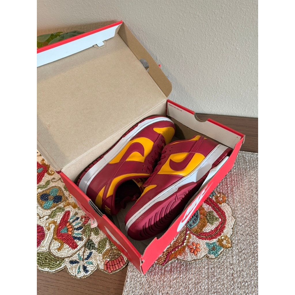 Nike Nike Dunk Low Midas Gold Rough Red White Yellow Team USC SB Size US 13 / EU 46 - 6 Thumbnail